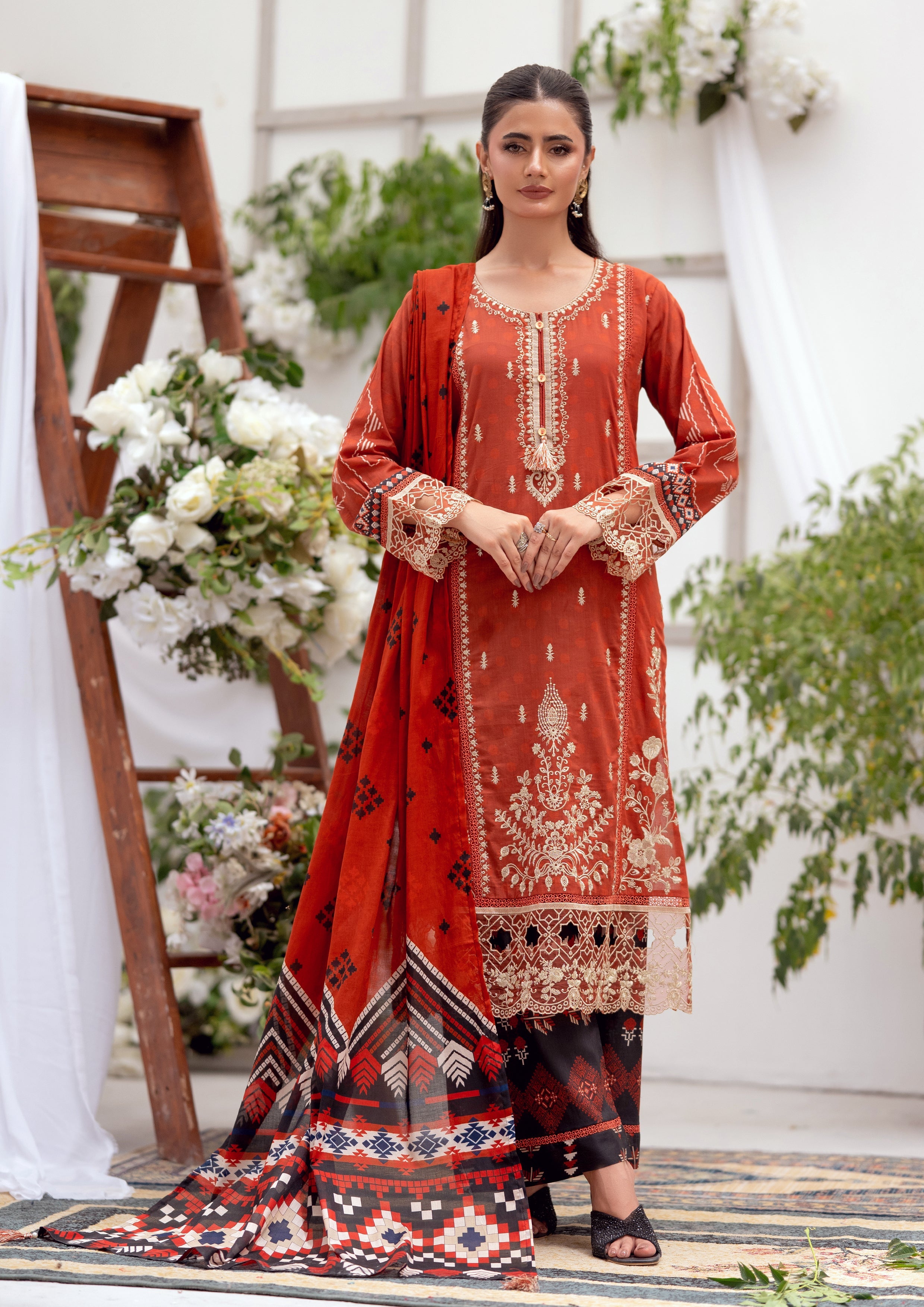Zenith BN-1162 - 3 Piece Stitched Fancy Heavy Embroidered - Bint-e-Noor