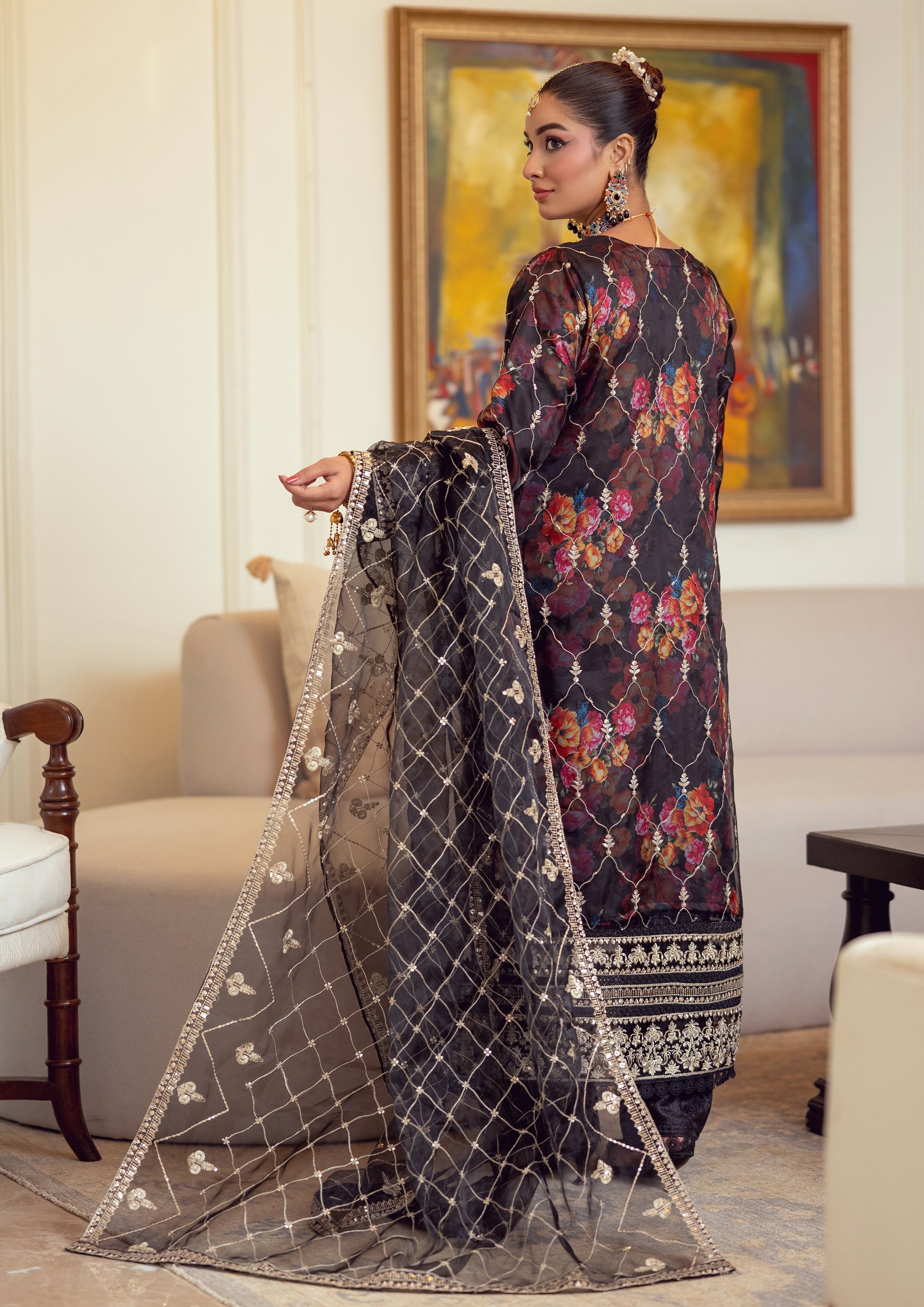 Zoraline BN-1072 - 3 Piece Stitched Fancy Heavy Embroidered - Bint-e-Noor