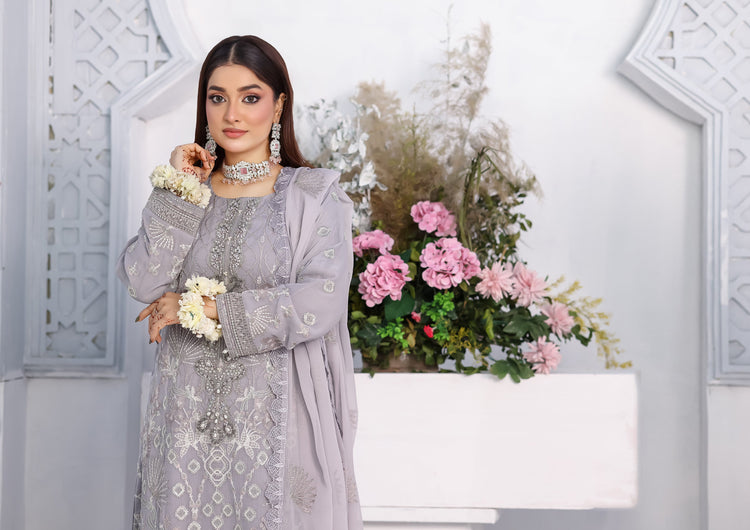 Talia BN-1076 - 3 Piece Stitched Fancy Heavy Embroidered - Bint-e-Noor