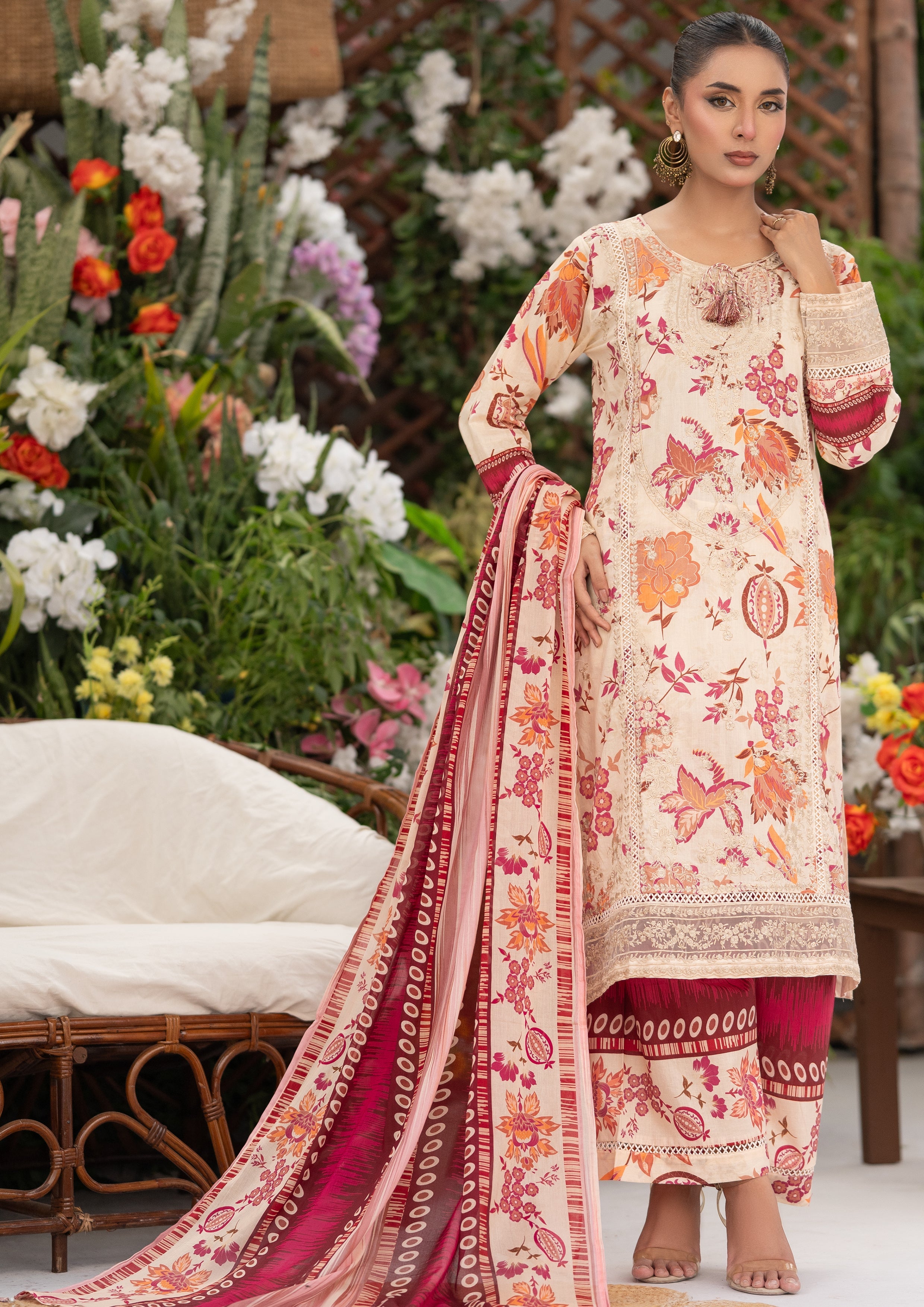 Zenith BN-1154 - 3 Piece Stitched Fancy Heavy Embroidered - Bint-e-Noor
