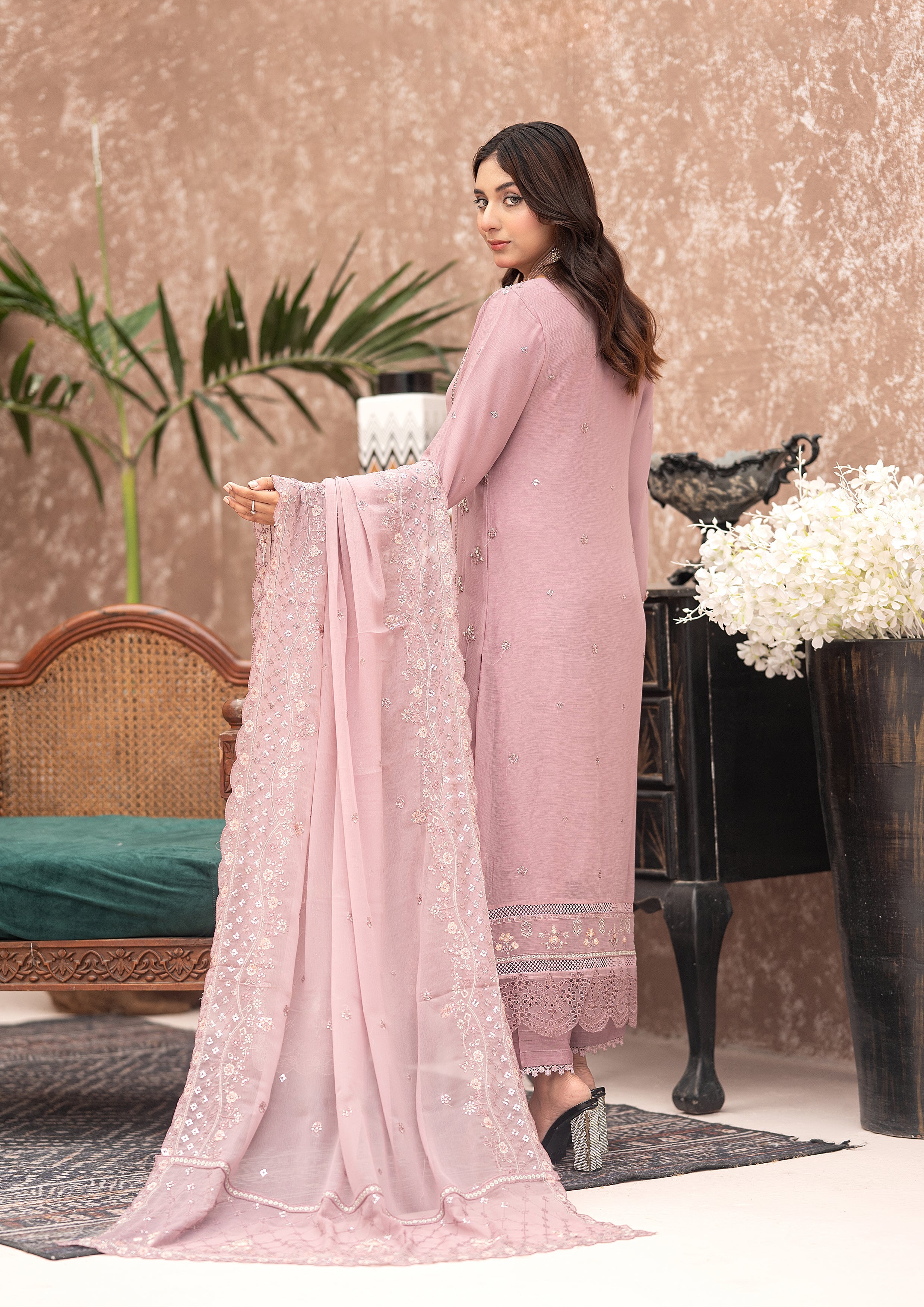 Selin BN-1049 - 3 Piece Stitched Fancy Heavy Embroidered - Bint-e-Noor