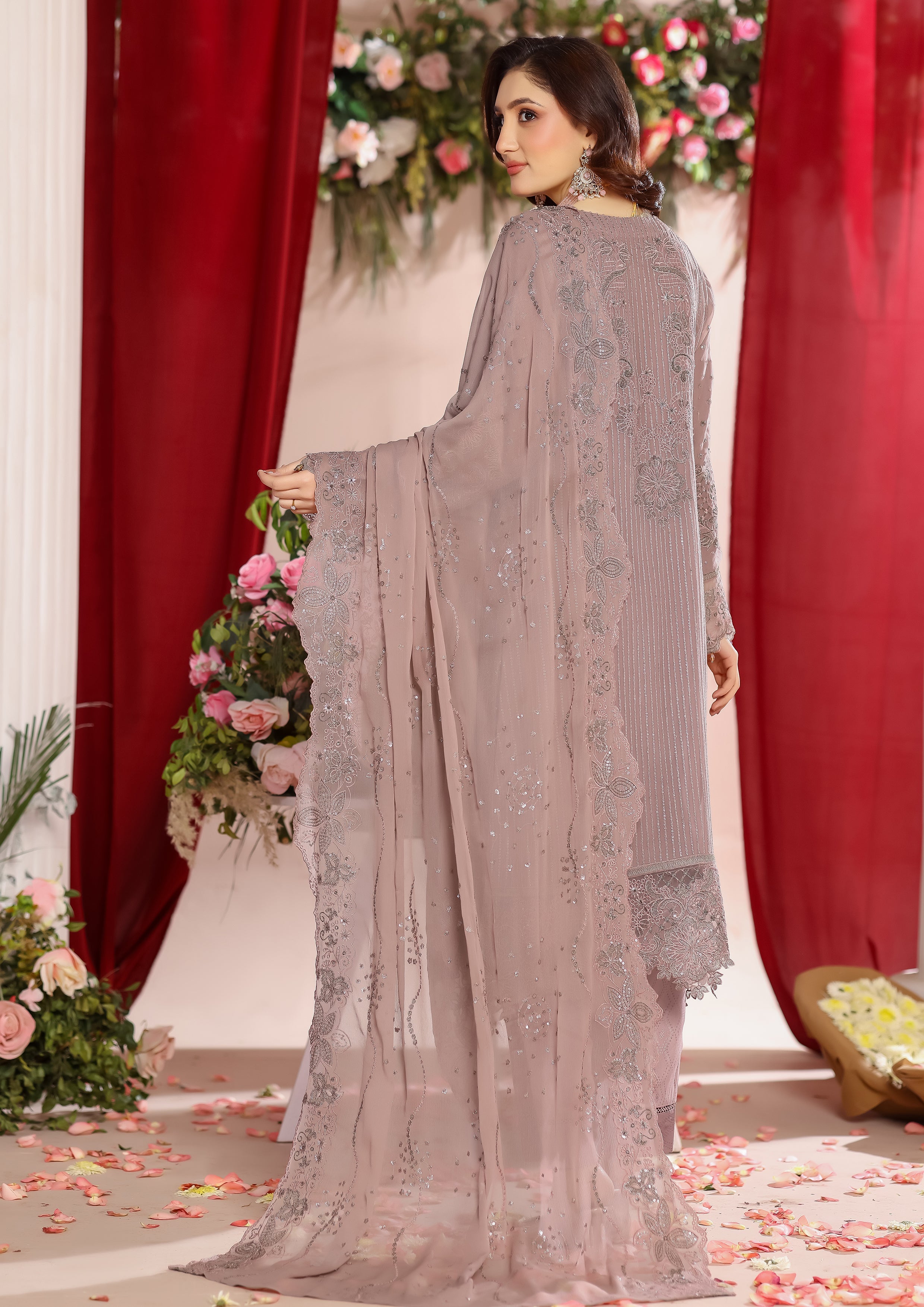 Mizna BN-1028 - 3 Piece Stitched Fancy Heavy Embroidered - Bint-e-Noor