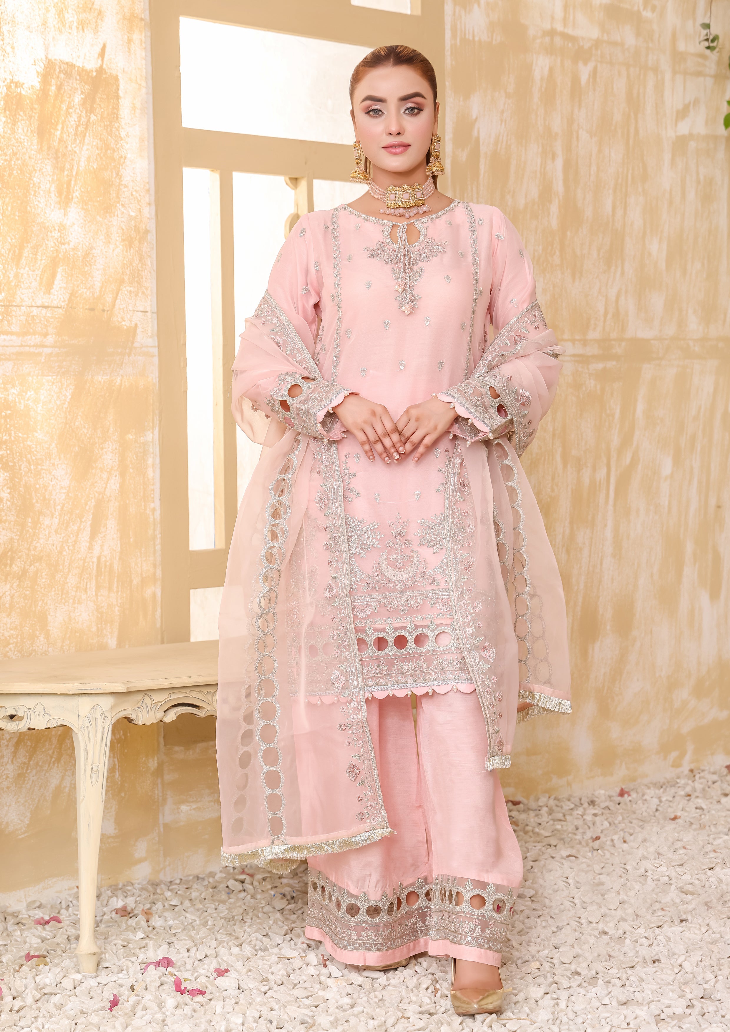 Rania BN-9978 - 3 Piece Stitched Fancy Heavy Embroidered - Bint-e-Noor