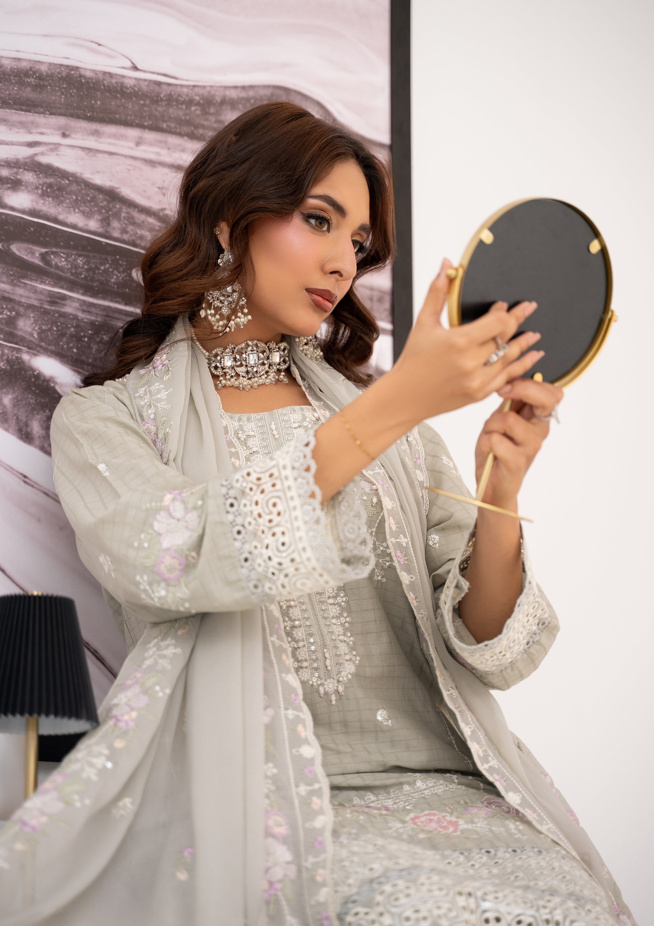 Zayba BN-1124 - 3 Piece Stitched Fancy Heavy Embroidered - Bint-e-Noor