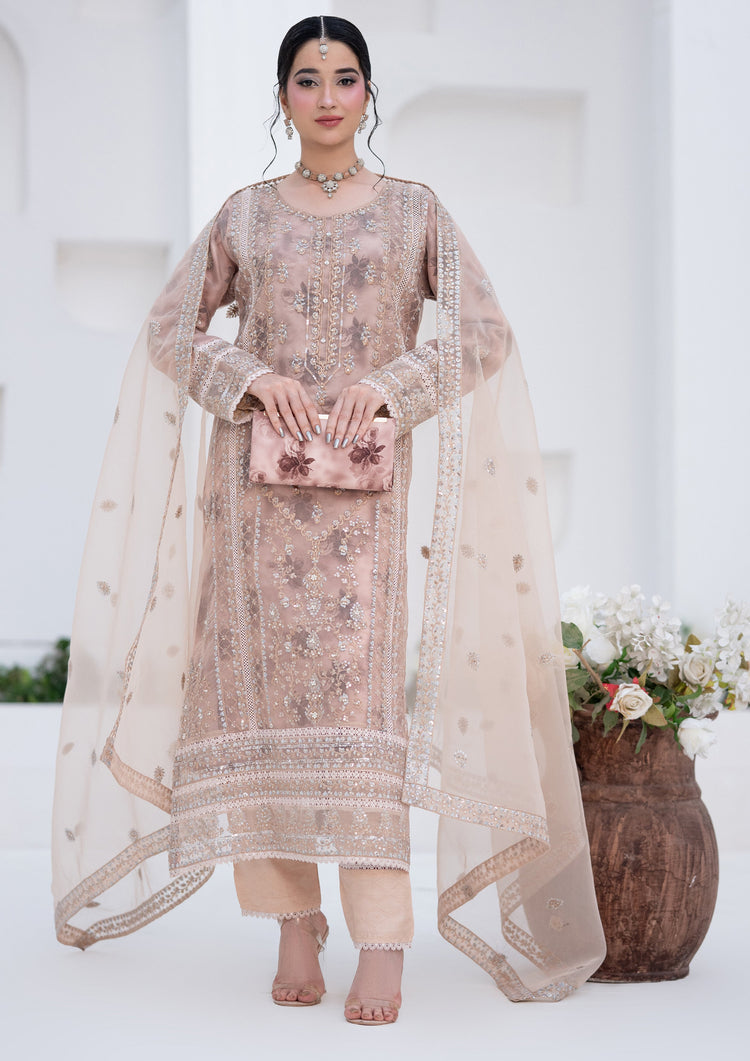 Seraphina - 3 Piece Stitched Fancy Heavy Embroidered - Bint-e-Noor