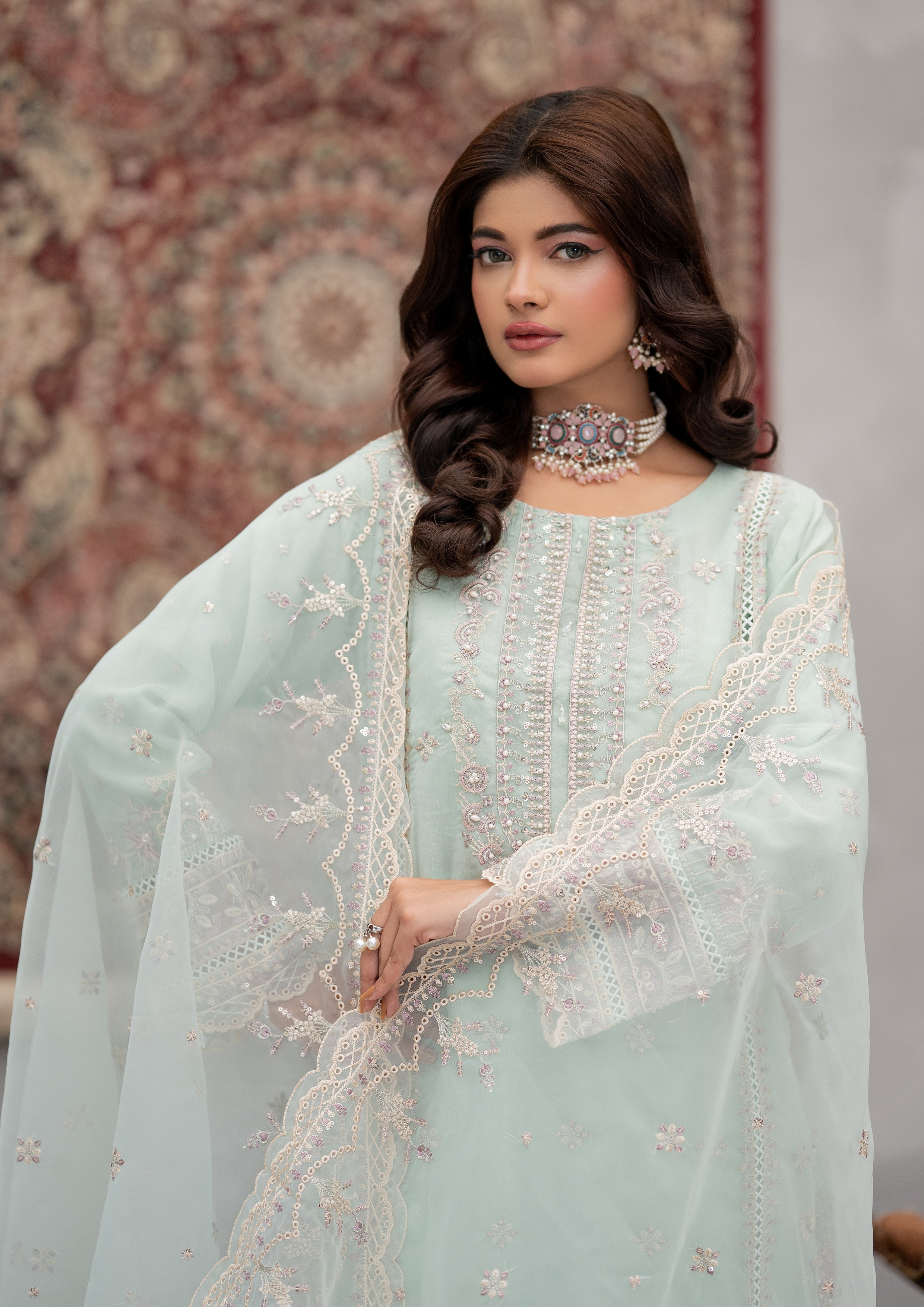 Parisa BN-9997 - 3 Piece Stitched Fancy Heavy Embroidered - Bint-e-Noor