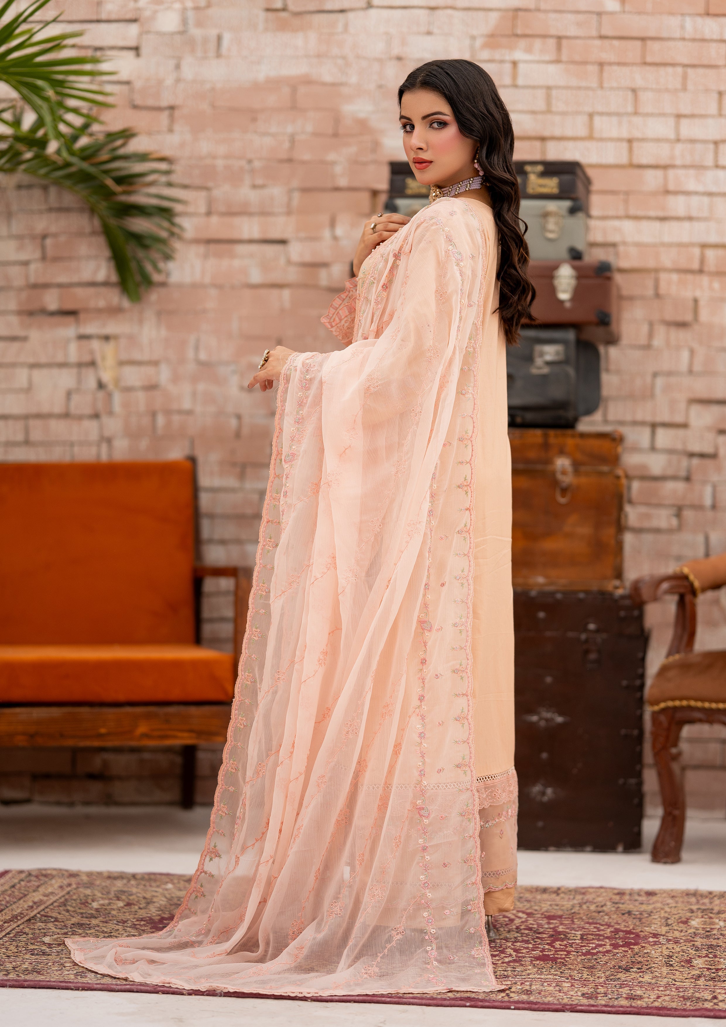Sameeha BN-1107 - 3 Piece Stitched Fancy Heavy Embroidered - Bint-e-Noor