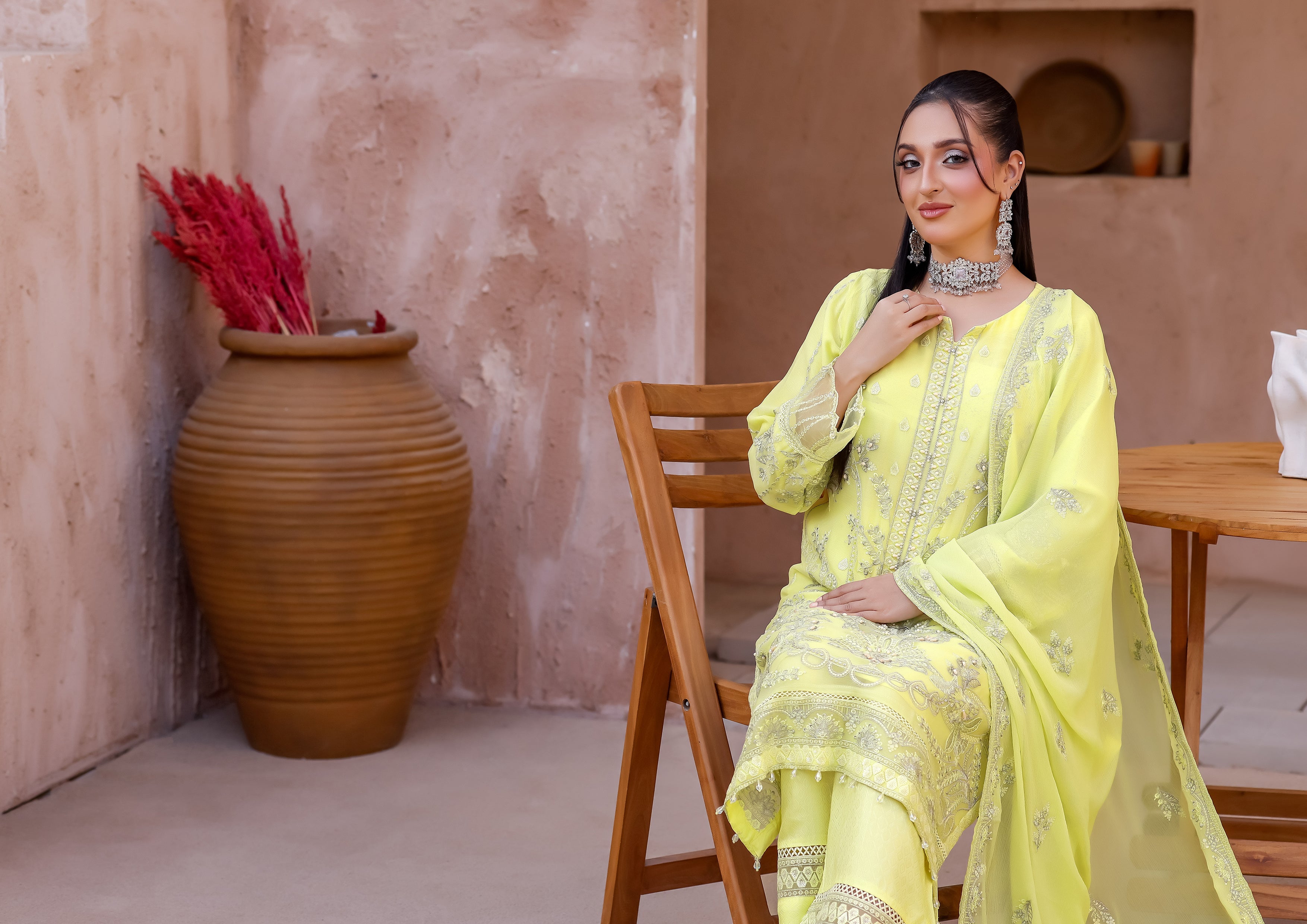 Kaira BN-9987 - 3 Piece Stitched Fancy Heavy Embroidered - Bint-e-Noor