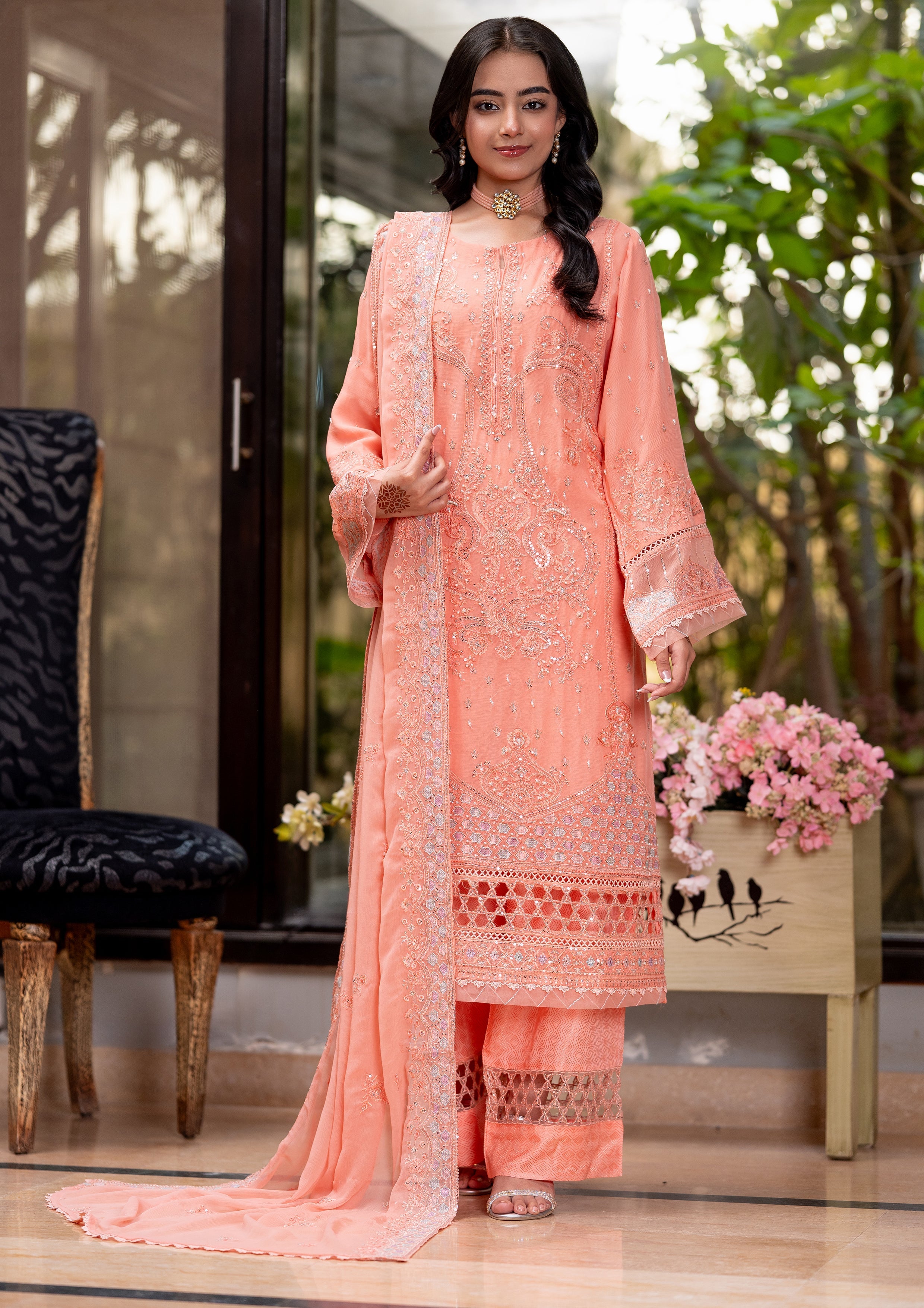 Sejal BN-1082 - 3 Piece Stitched Fancy Heavy Embroidered - Bint-e-Noor