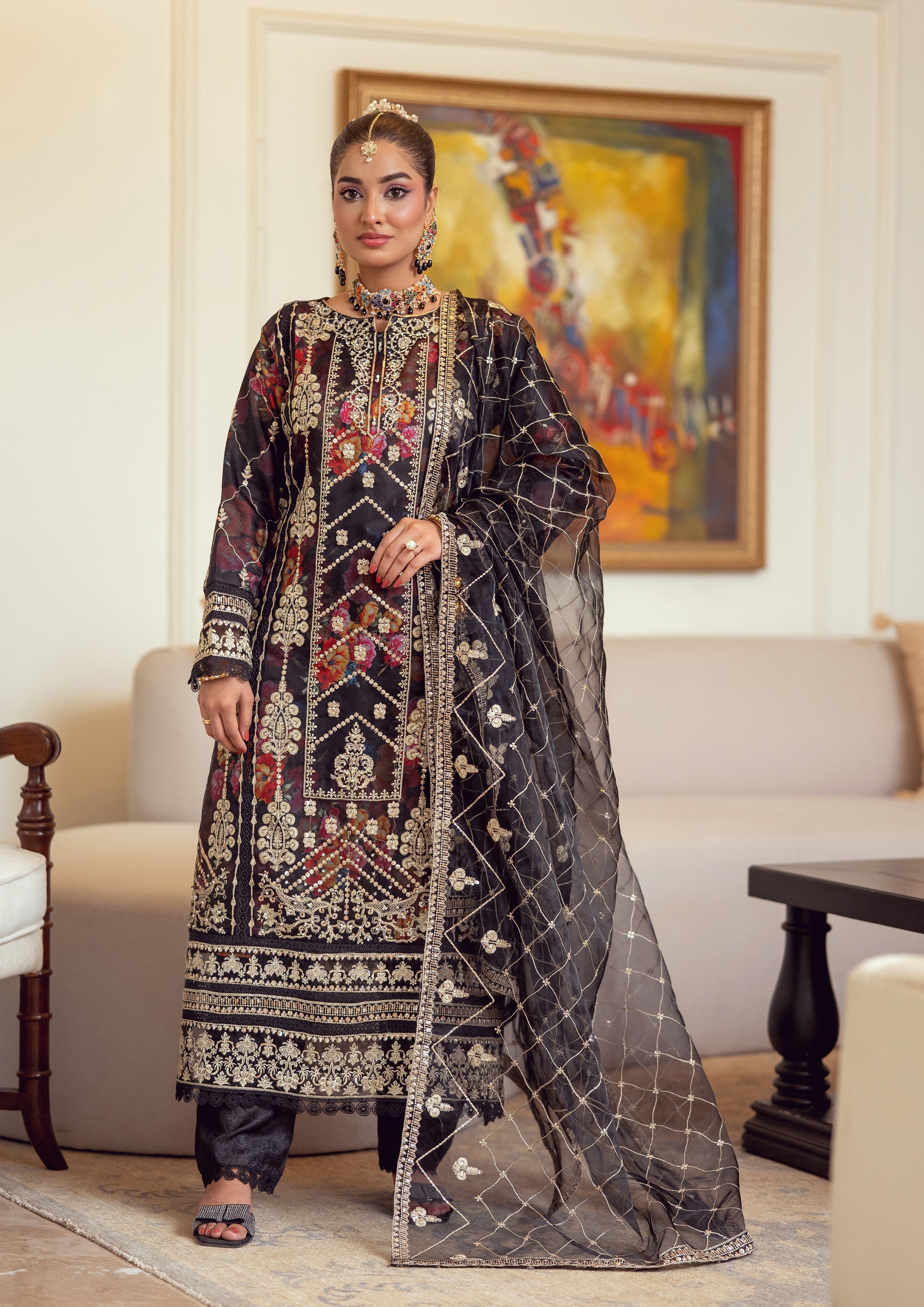 Zoraline BN-1072 - 3 Piece Stitched Fancy Heavy Embroidered - Bint-e-Noor