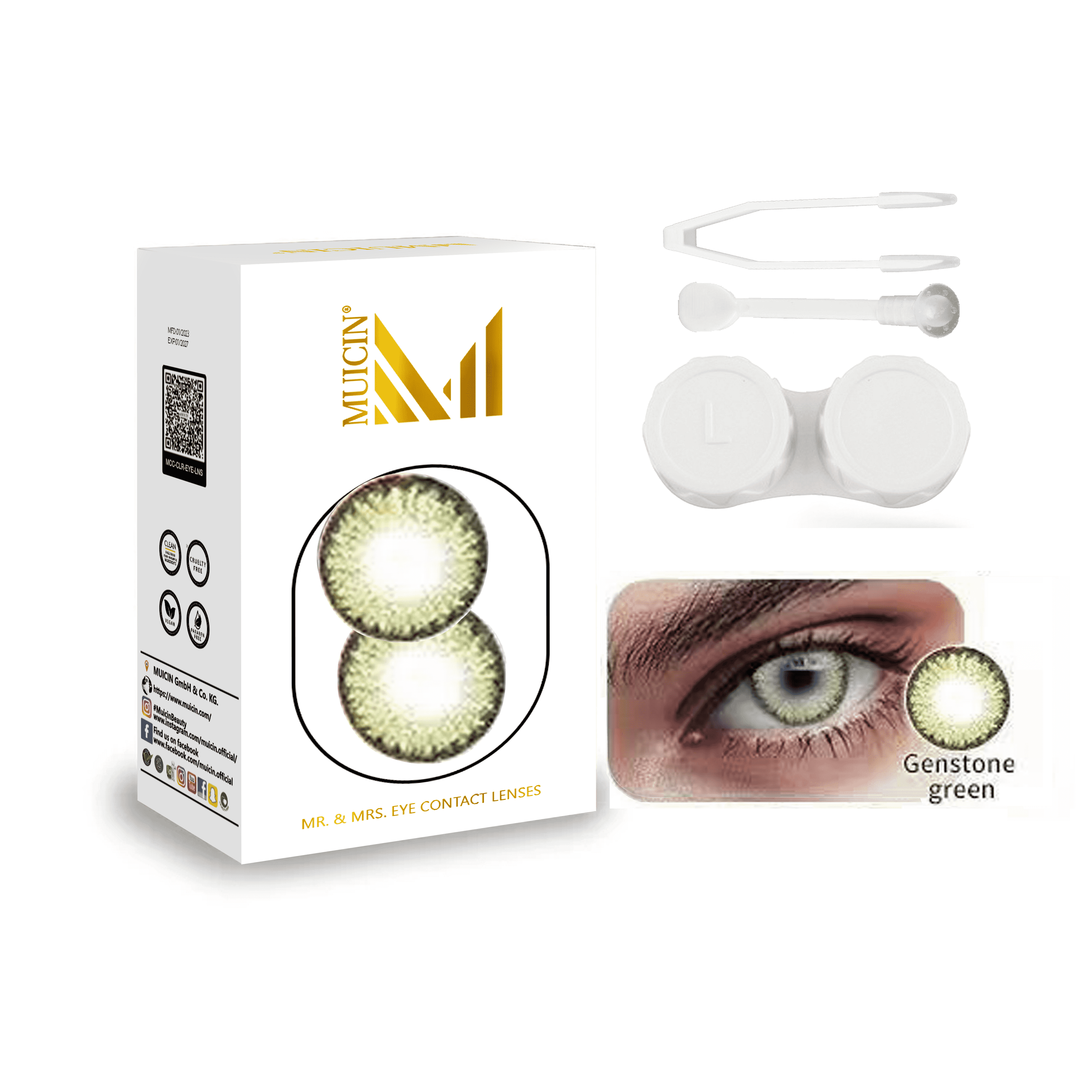 Mr & Mrs Party Colored Contact Lenses - Muicin