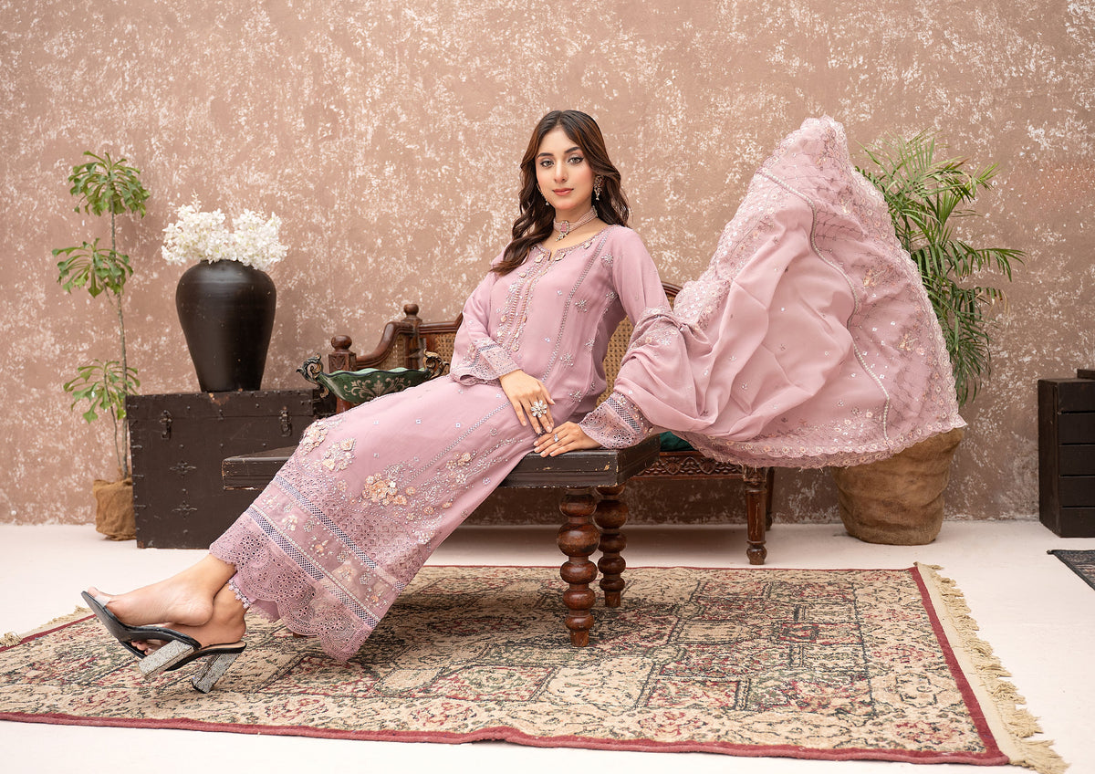 Selin BN-1049 - 3 Piece Stitched Fancy Heavy Embroidered - Bint-e-Noor