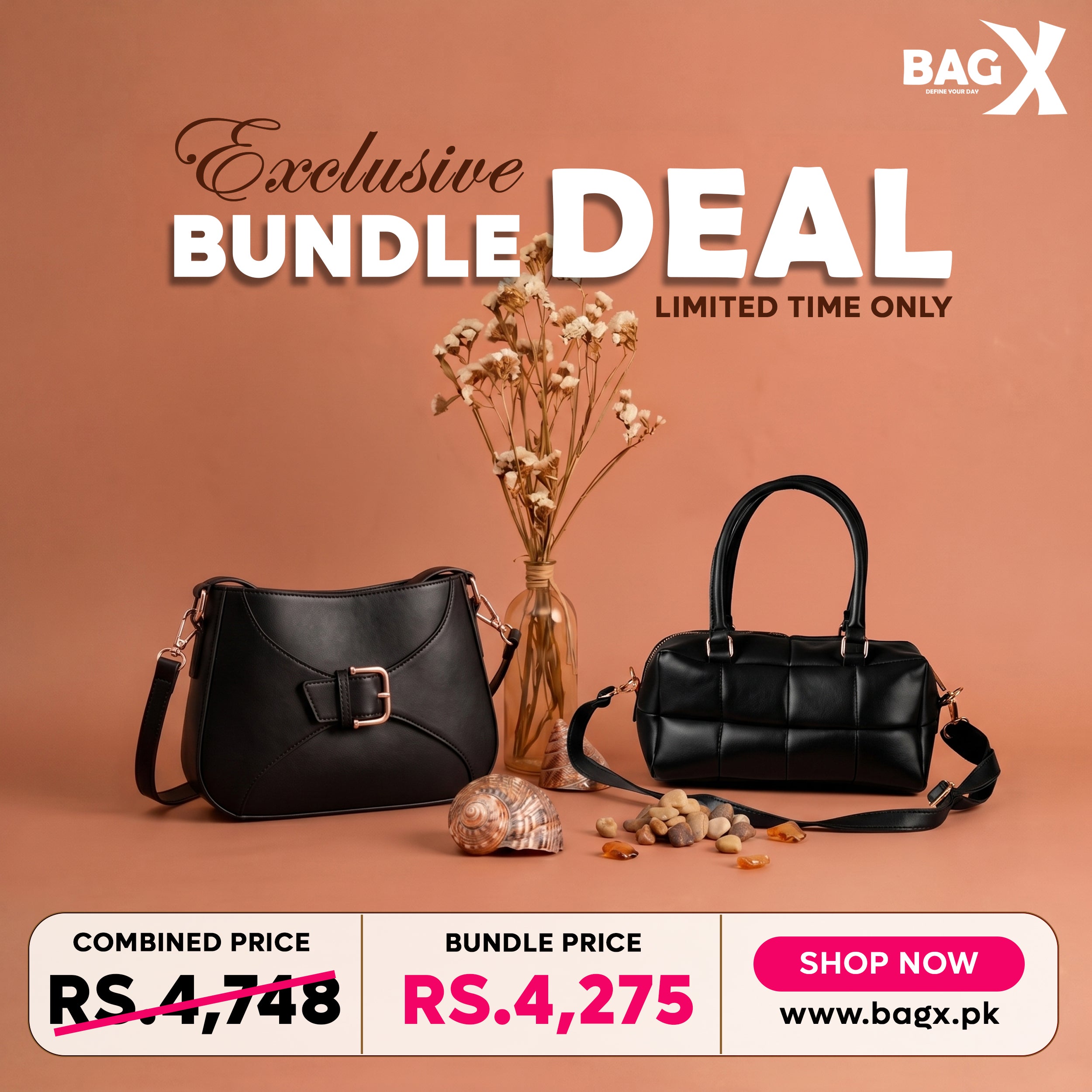 Power Black Duo Shoulder bag - Bag X