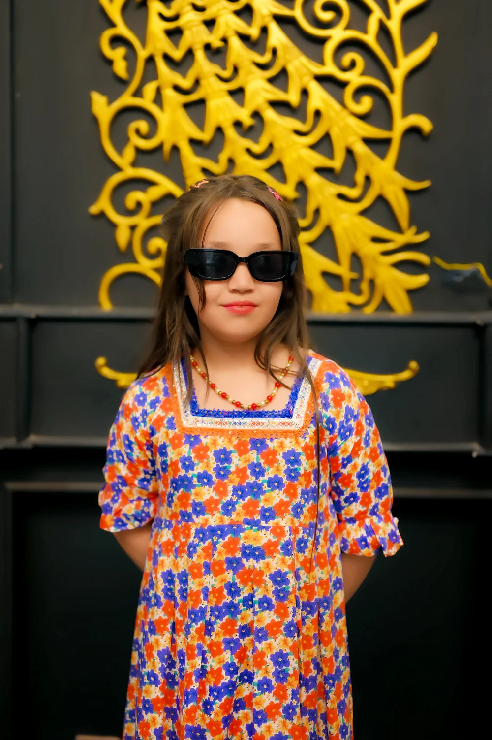 Playful Bloom Story 1 Piece Frock - Shadeforteen
