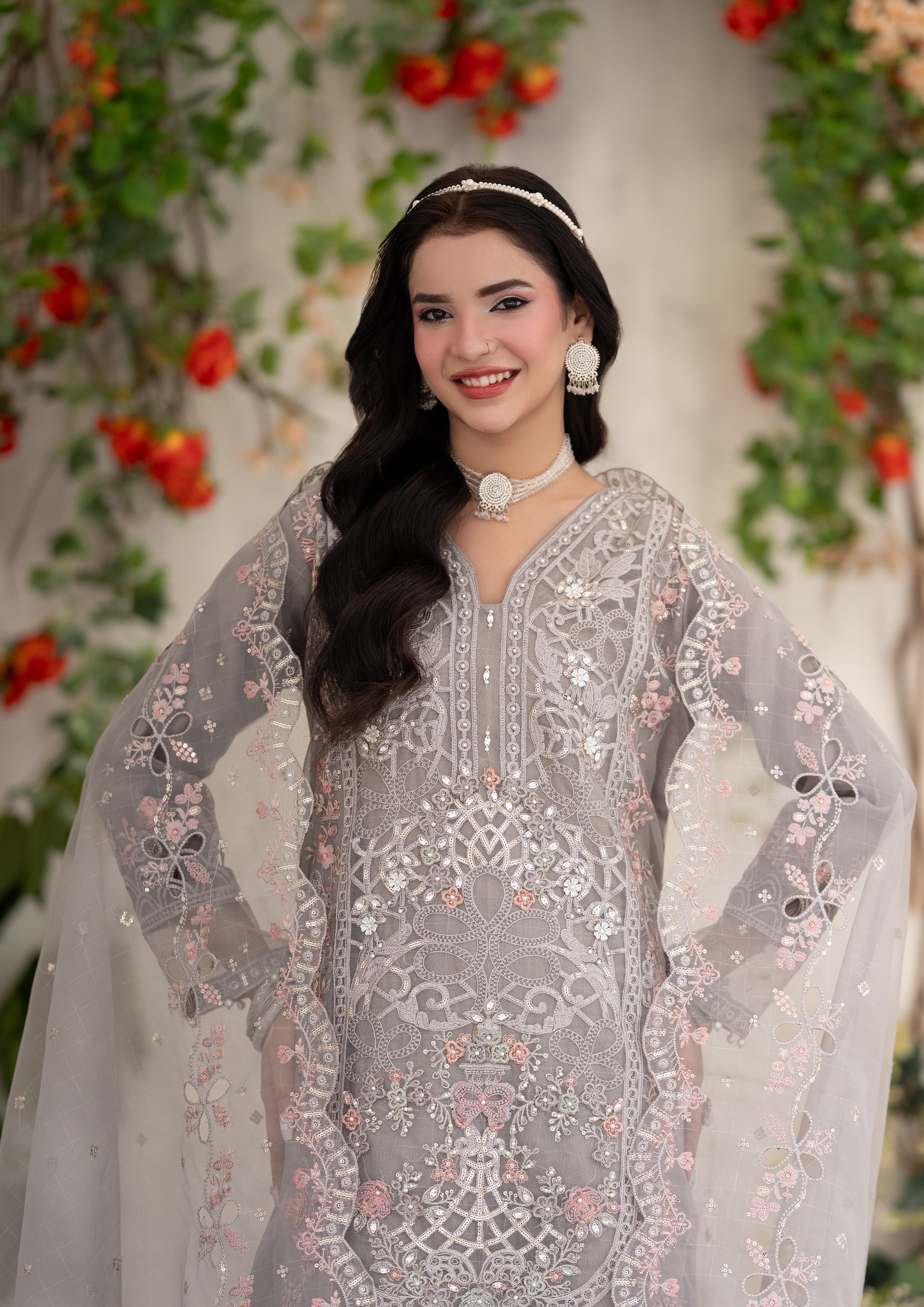 Kinza BN-1093 - 3 Piece Stitched Fancy Heavy Embroidered - Bint-e-Noor