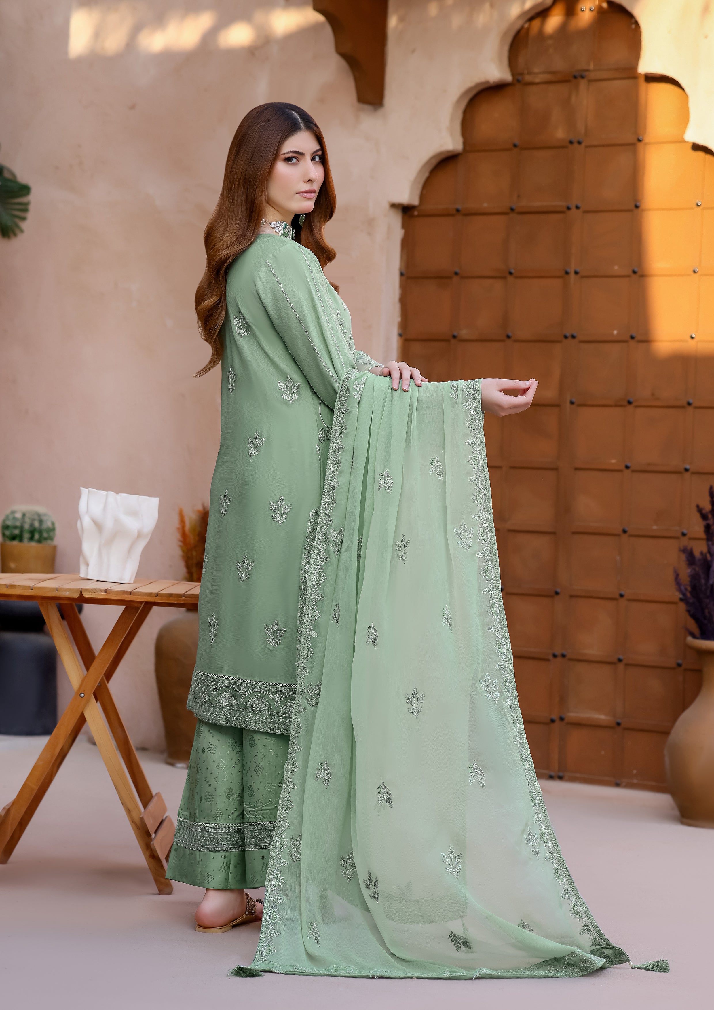 Kaira BN-9988 - 3 Piece Stitched Fancy Heavy Embroidered - Bint-e-Noor