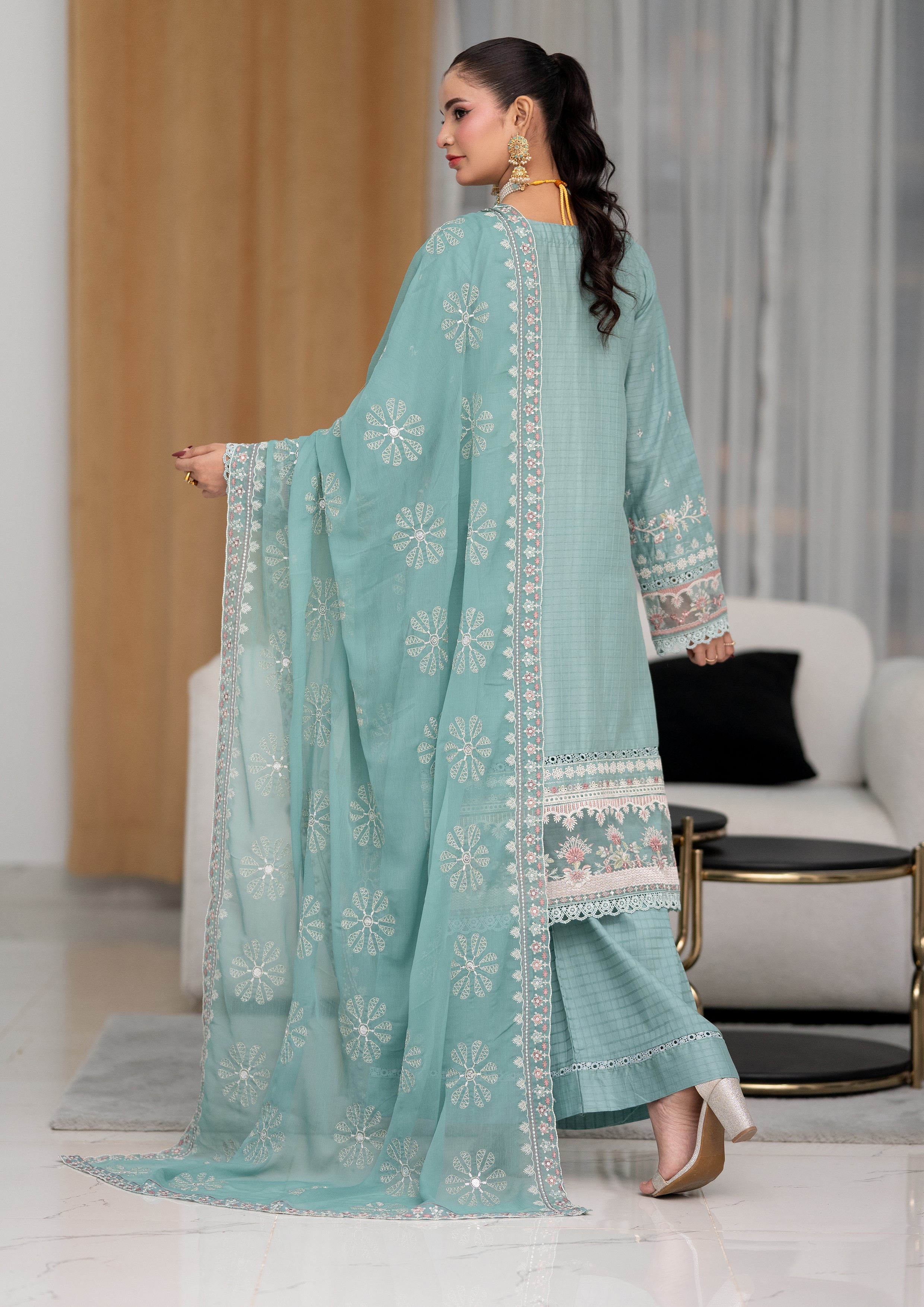 Anfa BN-1120 - 3 Piece Stitched Fancy Heavy Embroidered - Bint-e-Noor