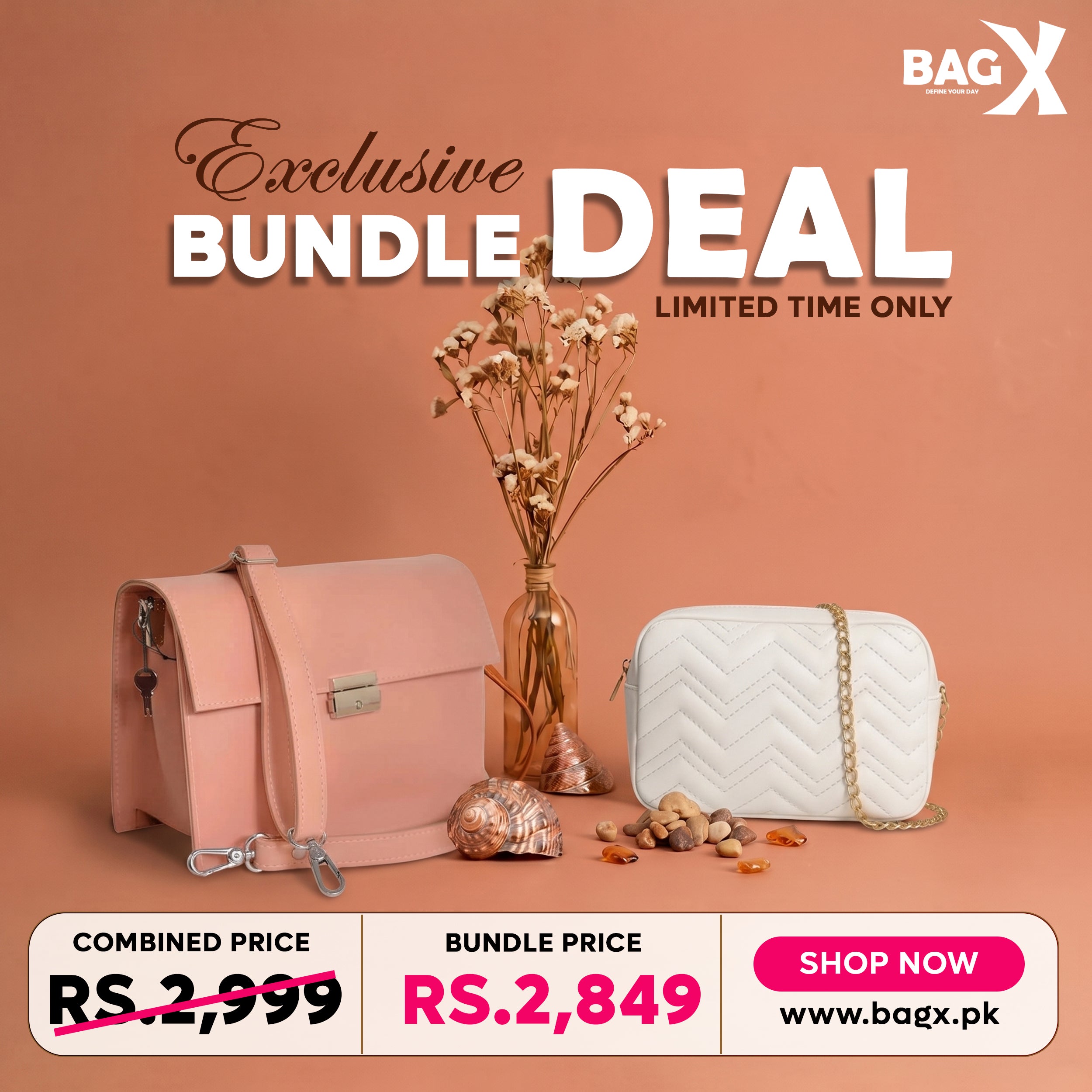 Aura & Charlie Duo Crossbody bag - Bag X
