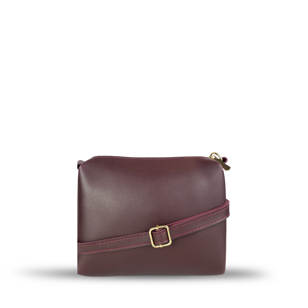 Crimson Pouch Maroon Handbag - Bag X