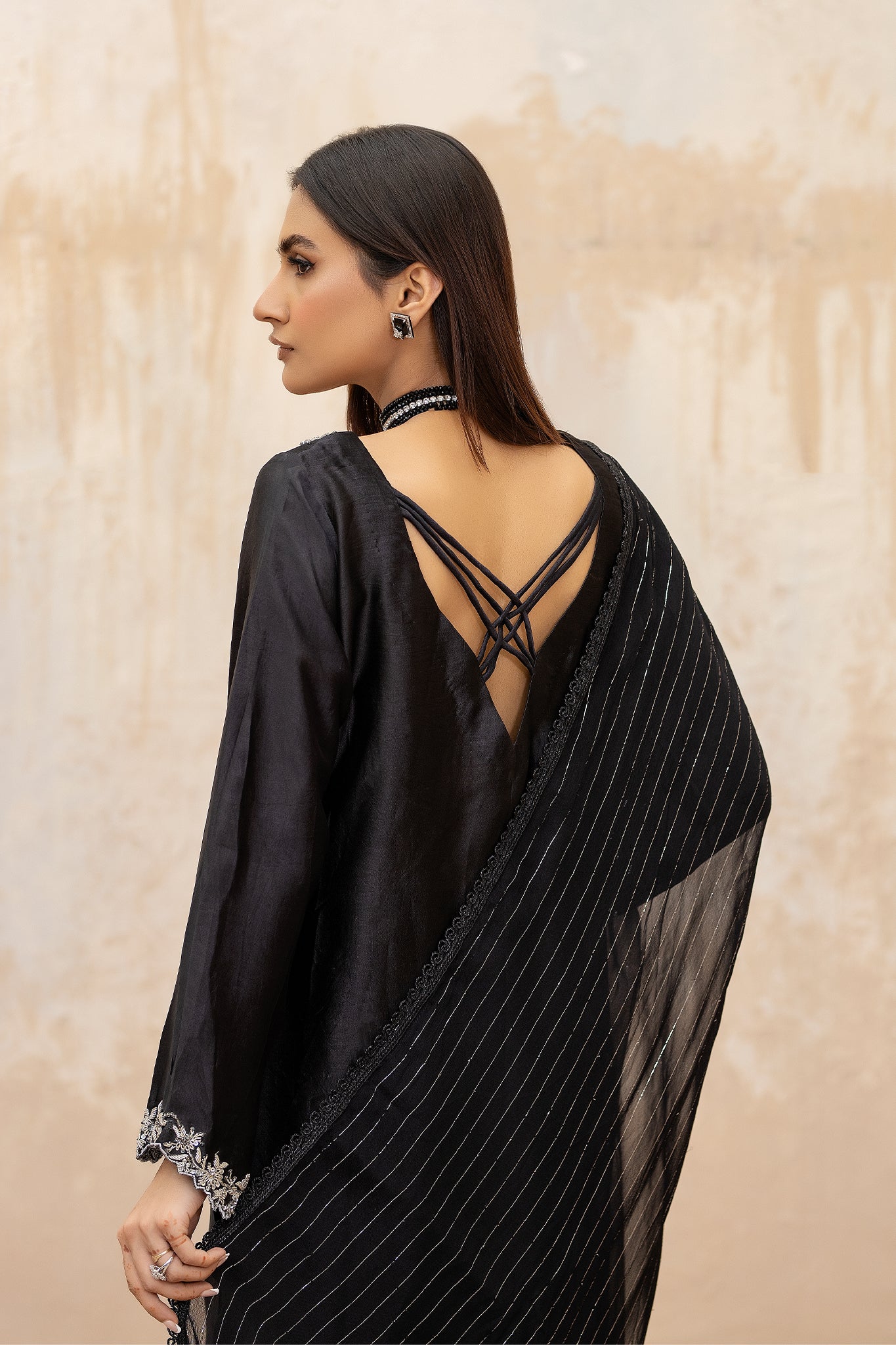 EST-013 SYAH - (Stitched 3 Piece) - SYAH