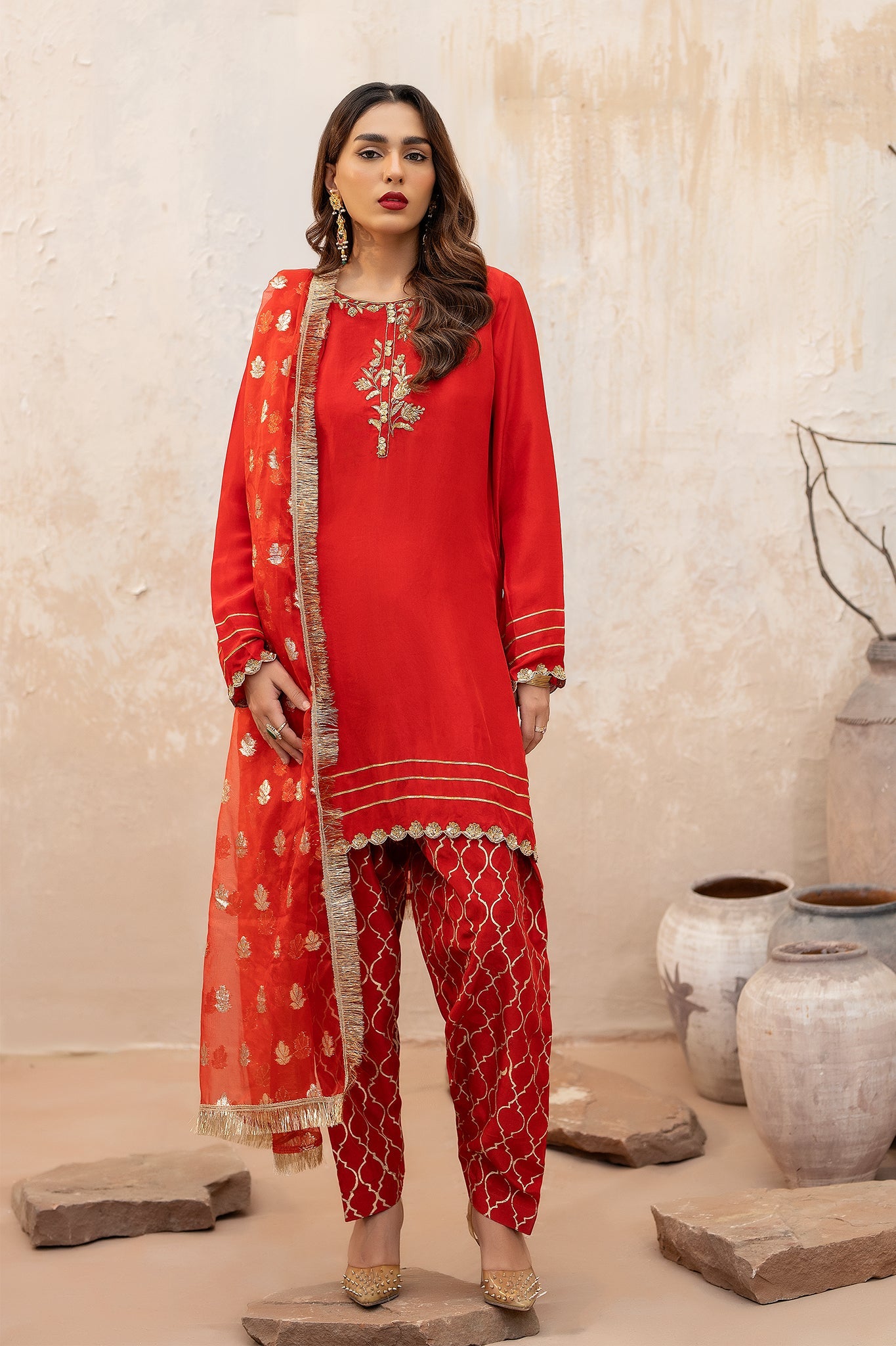 EST-008 DHANI - (Stitched 3 Piece) - SYAH