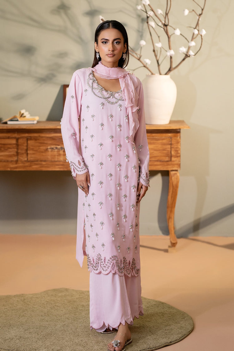 EST-010 MEHAK - (Stitched 3 Piece) - SYAH