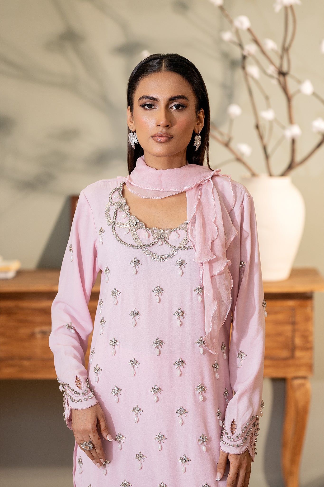 EST-010 MEHAK - (Stitched 3 Piece) - SYAH