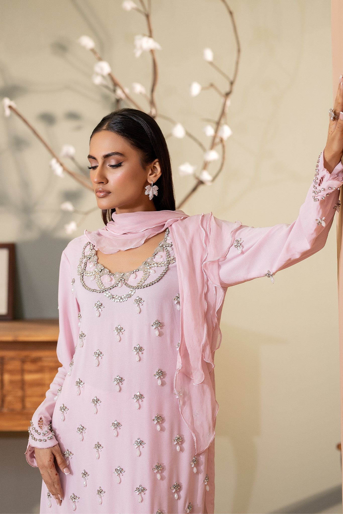 EST-010 MEHAK - (Stitched 3 Piece) - SYAH