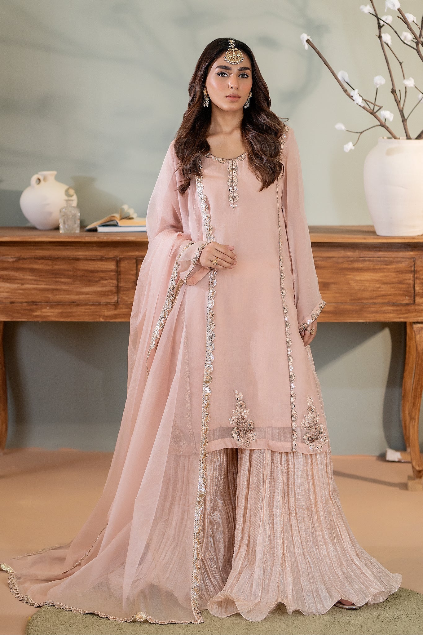 EST-009 GULMOHAR - (Stitched 3 Piece) - SYAH