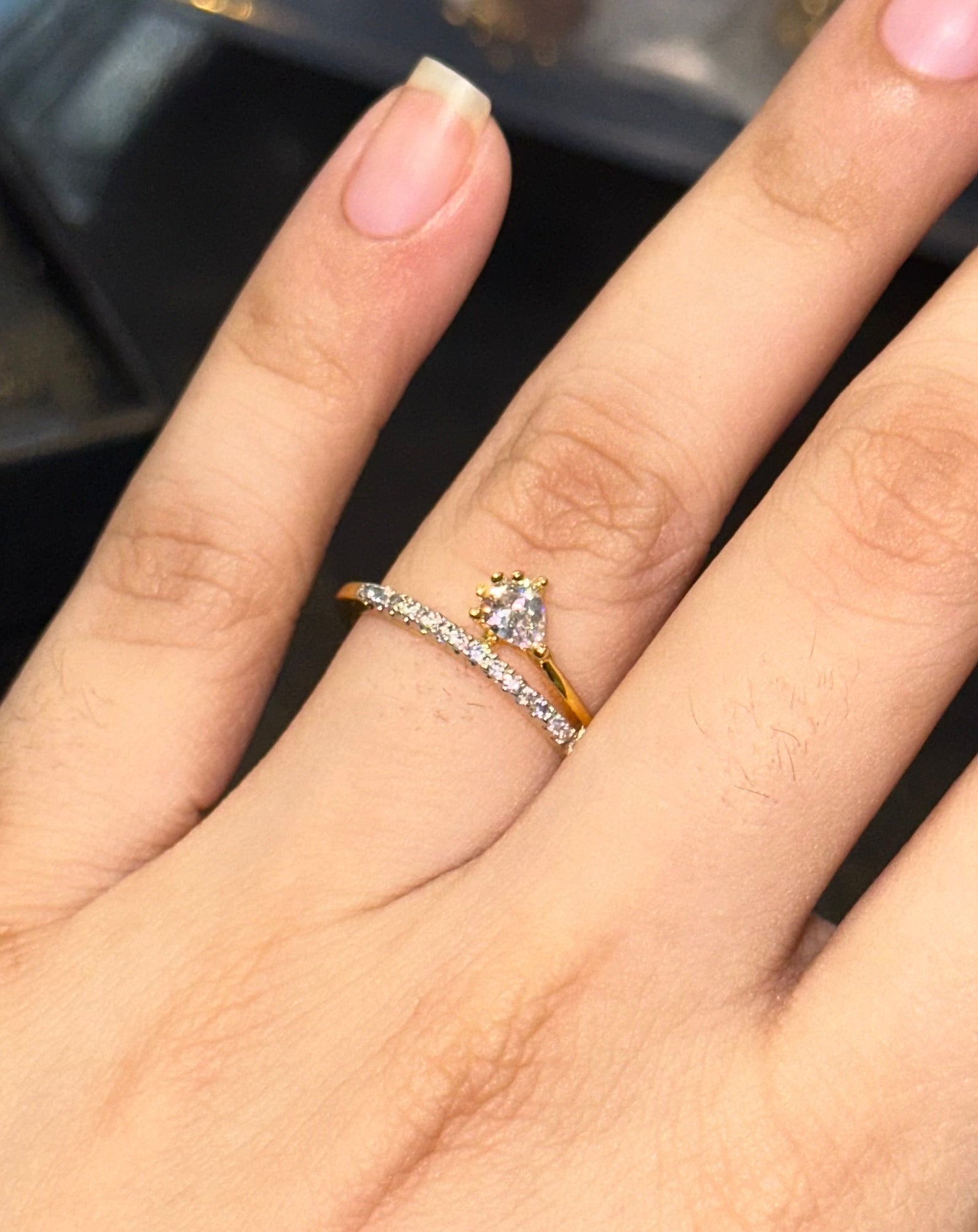 Drop Stone Band - Aloro Jewels