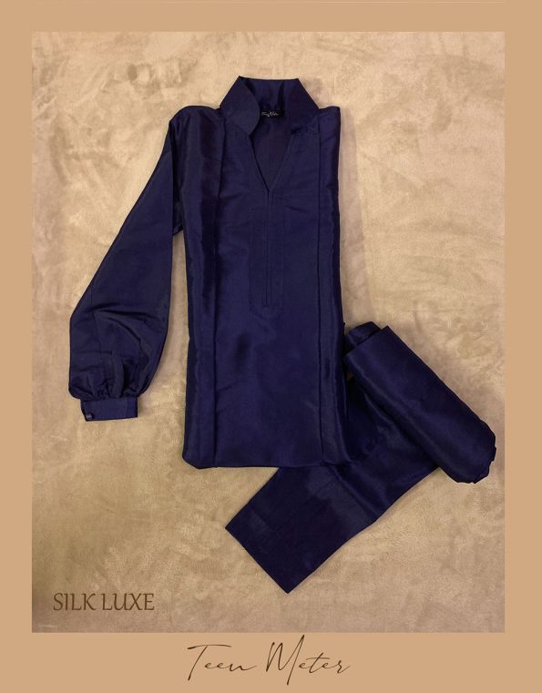 Blue 2pc “Silk Luxe” - Teen Meter