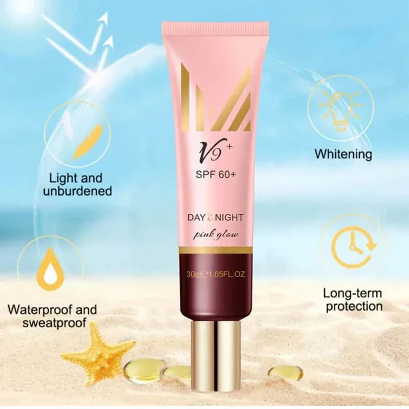 V9 Pink Glow Day & Night Cc Primer Cream - Muicin