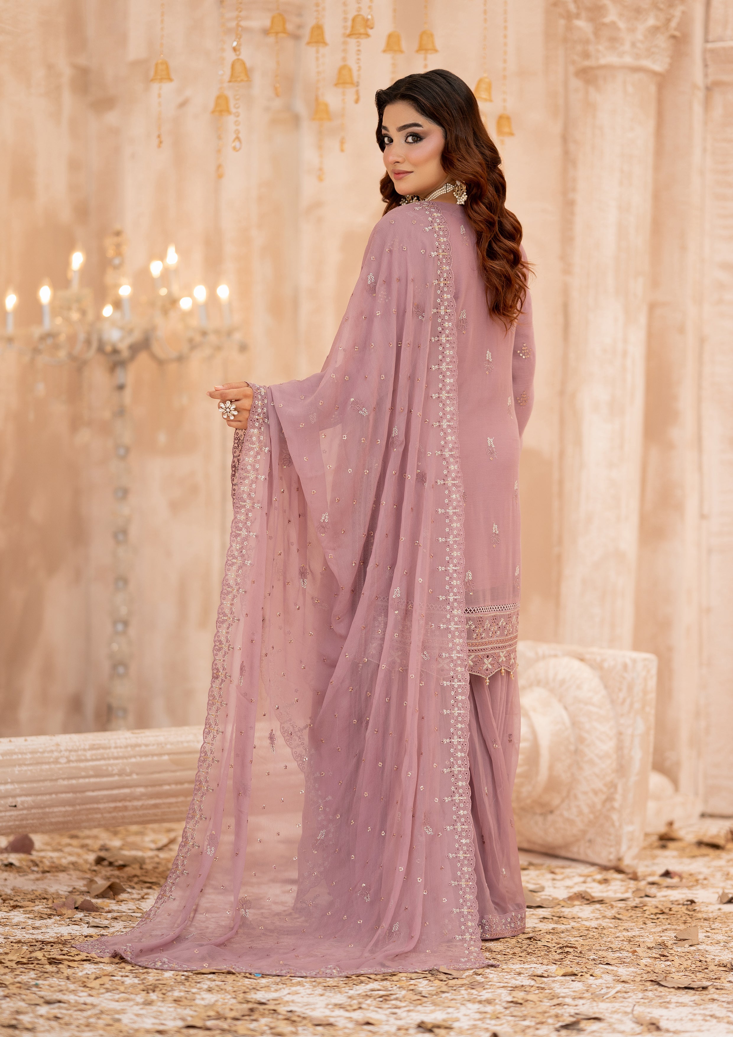 Alvina BN-1175 - 3 Piece Stitched Fancy Heavy Embroidered - Bint-e-Noor