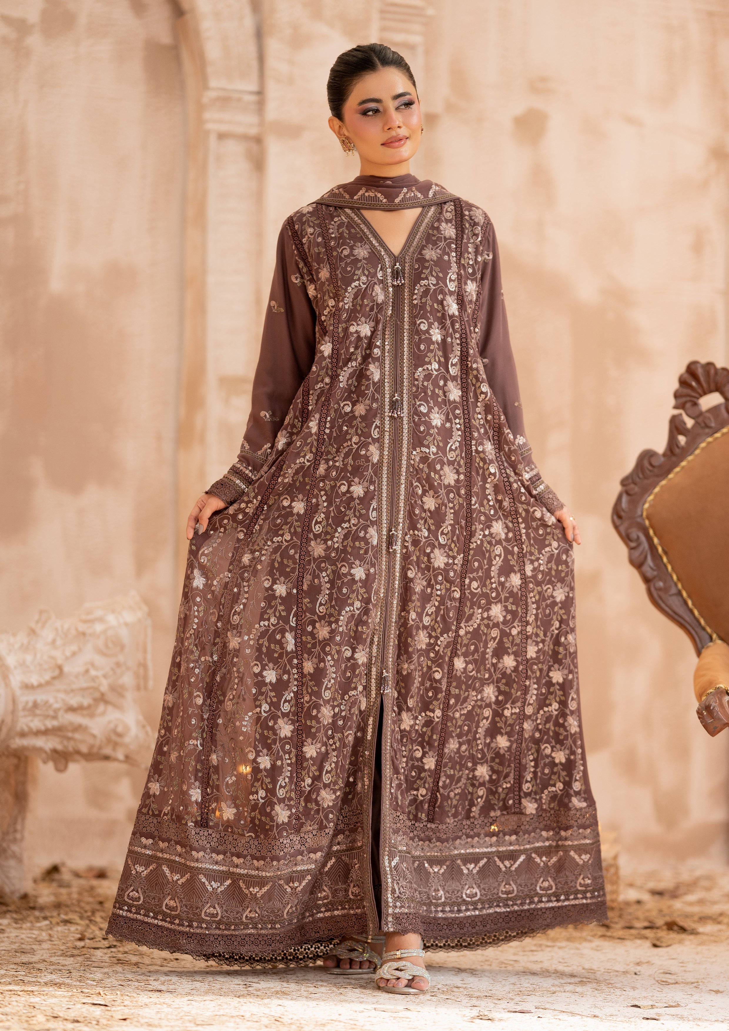 Ghazala BN-1170 - 3 Piece Stitched Fancy Heavy Embroidered - Bint-e-Noor