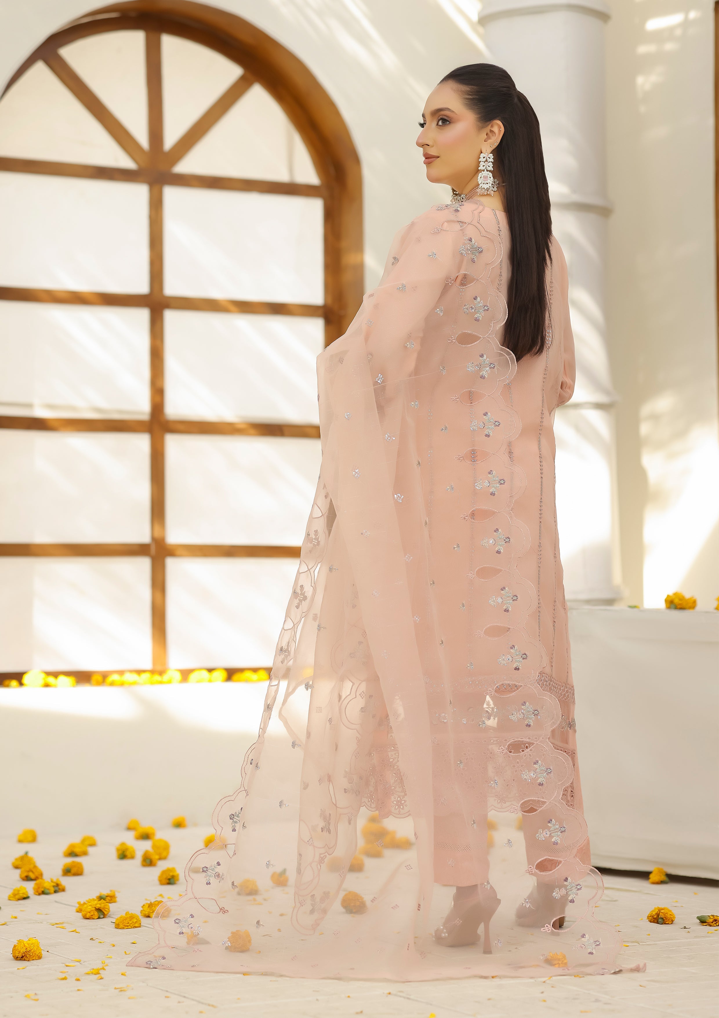 Hiba BN-1036 - 3 Piece Stitched Fancy Heavy Embroidered - Bint-e-Noor