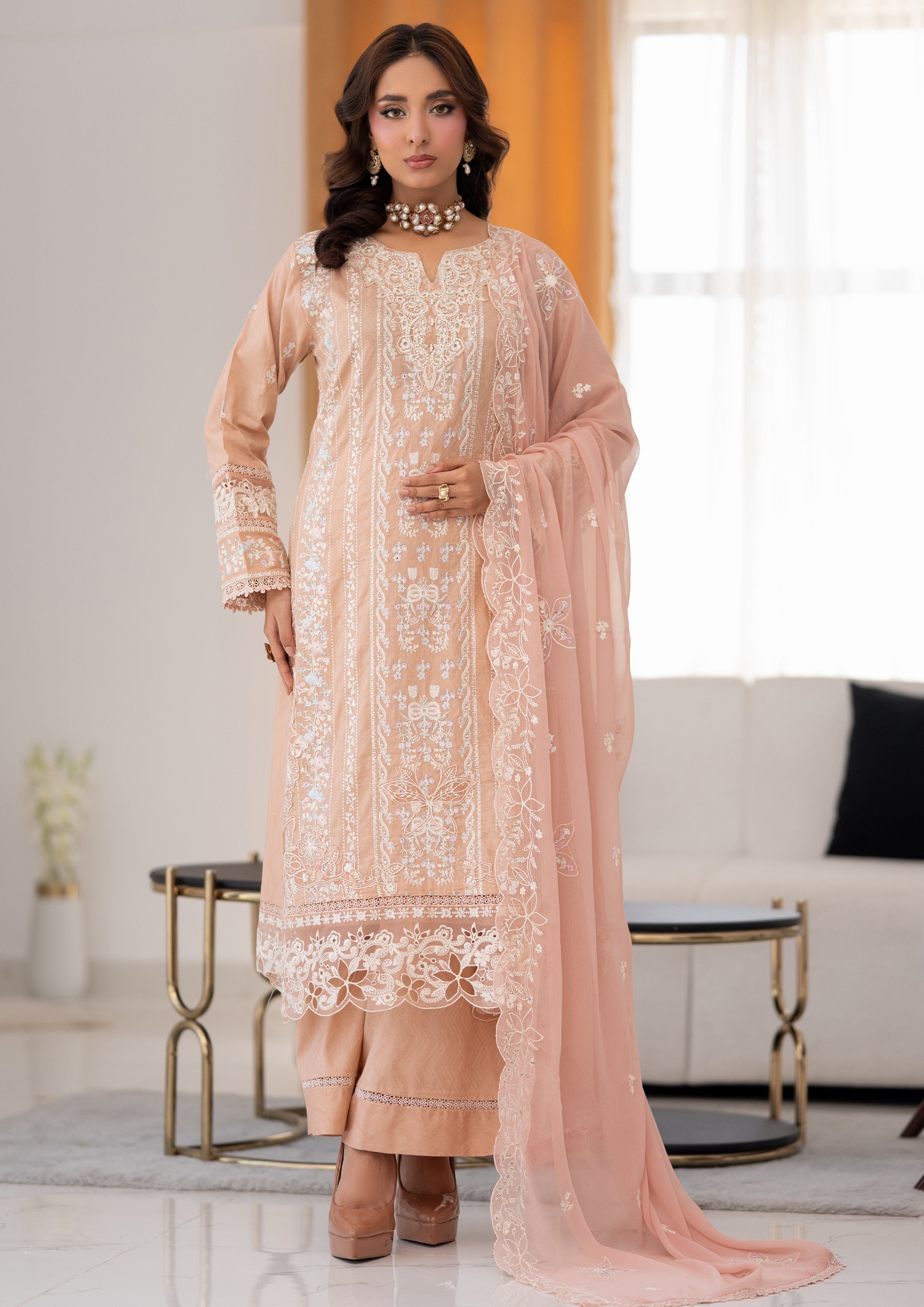 Zayba BN-1125 - 3 Piece Stitched Fancy Heavy Embroidered - Bint-e-Noor