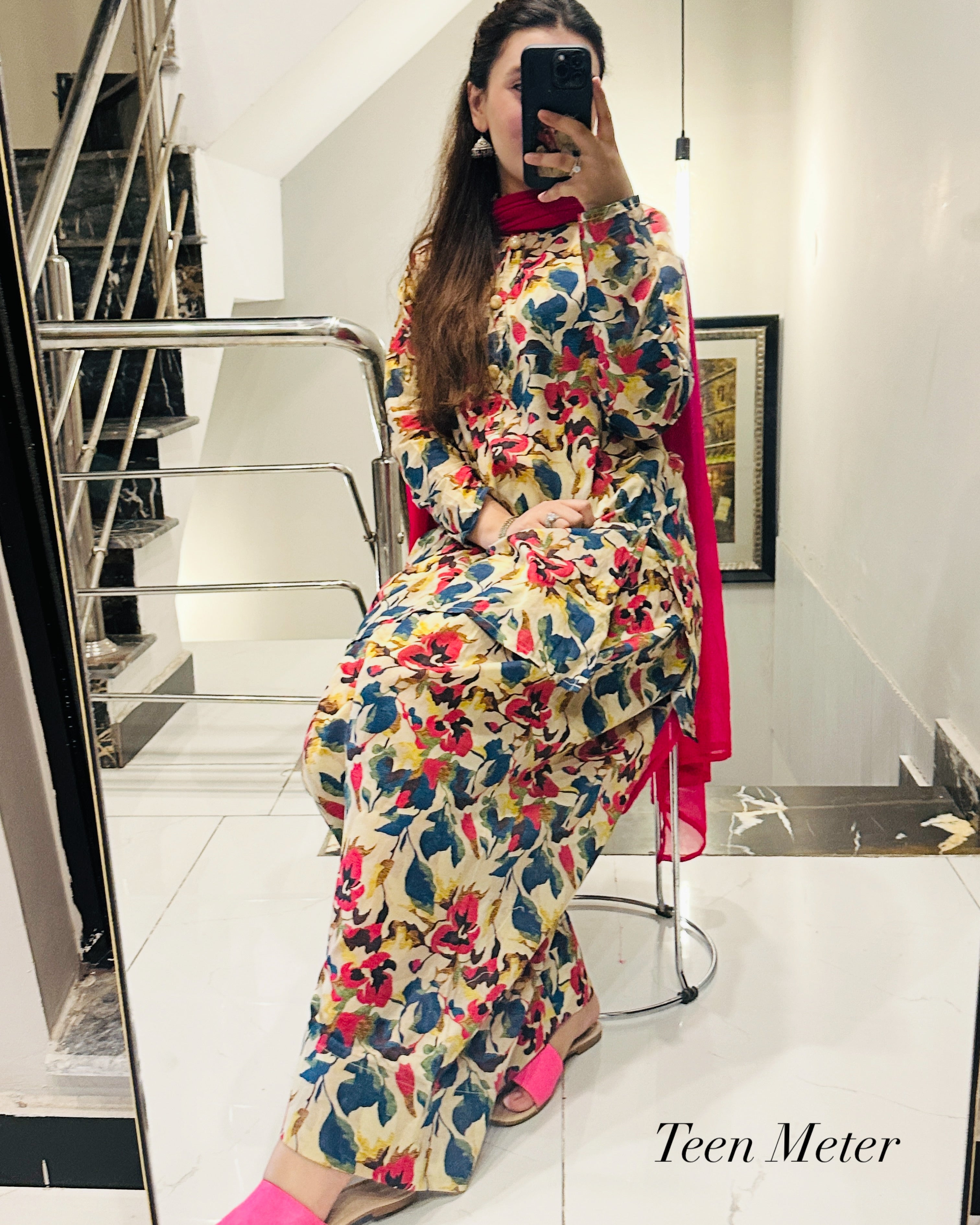 Flora 3pc Print - Lawn - Teen Meter