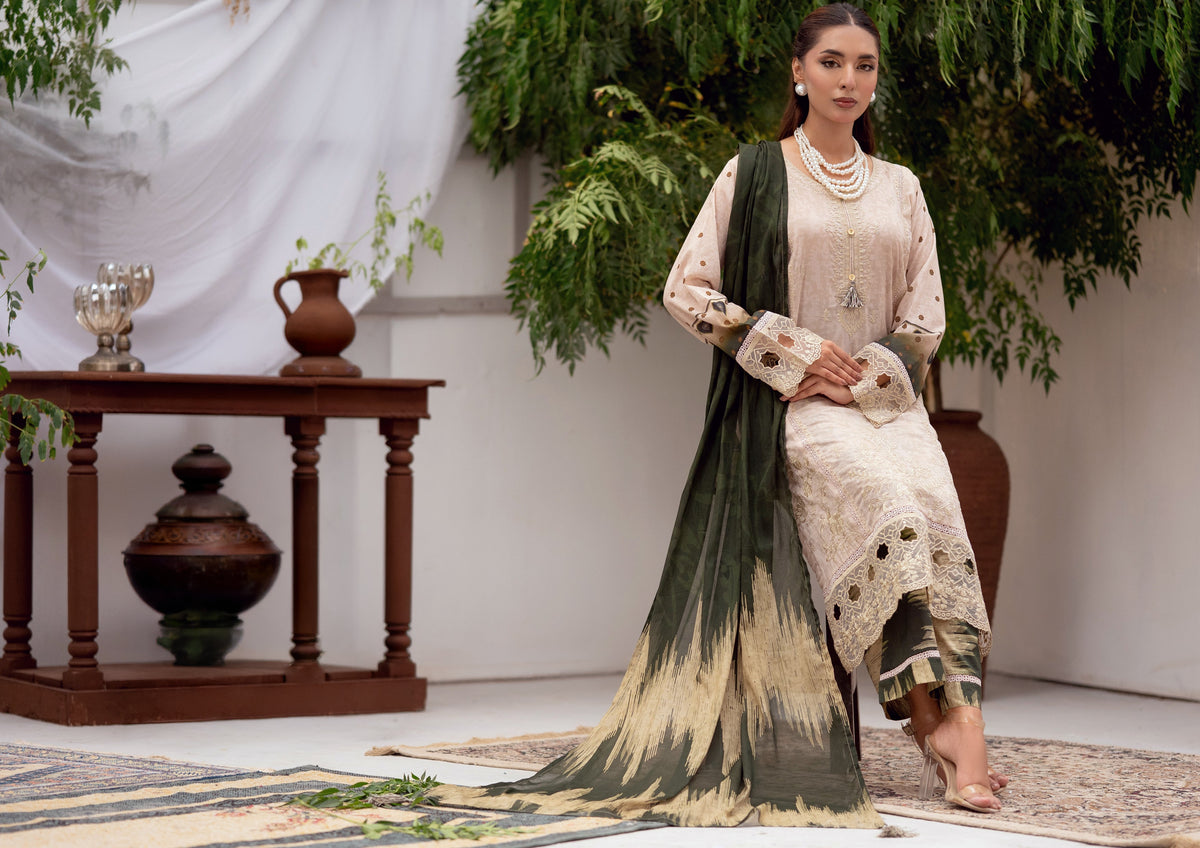 Zenith BN-1163 - 3 Piece Stitched Fancy Heavy Embroidered - Bint-e-Noor