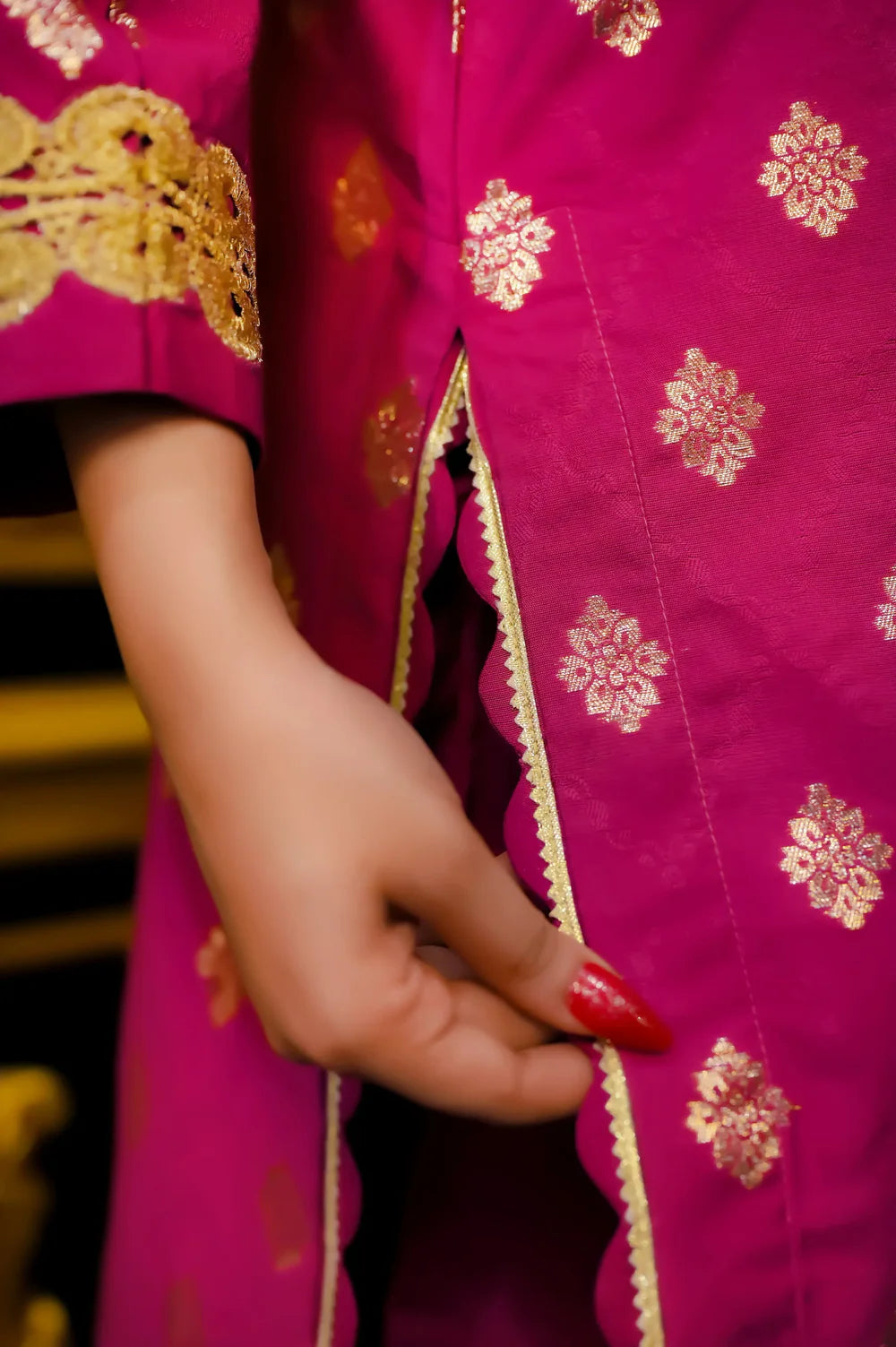 Magenta Heritage Attire 2 Piece Suit - Shadeforteen