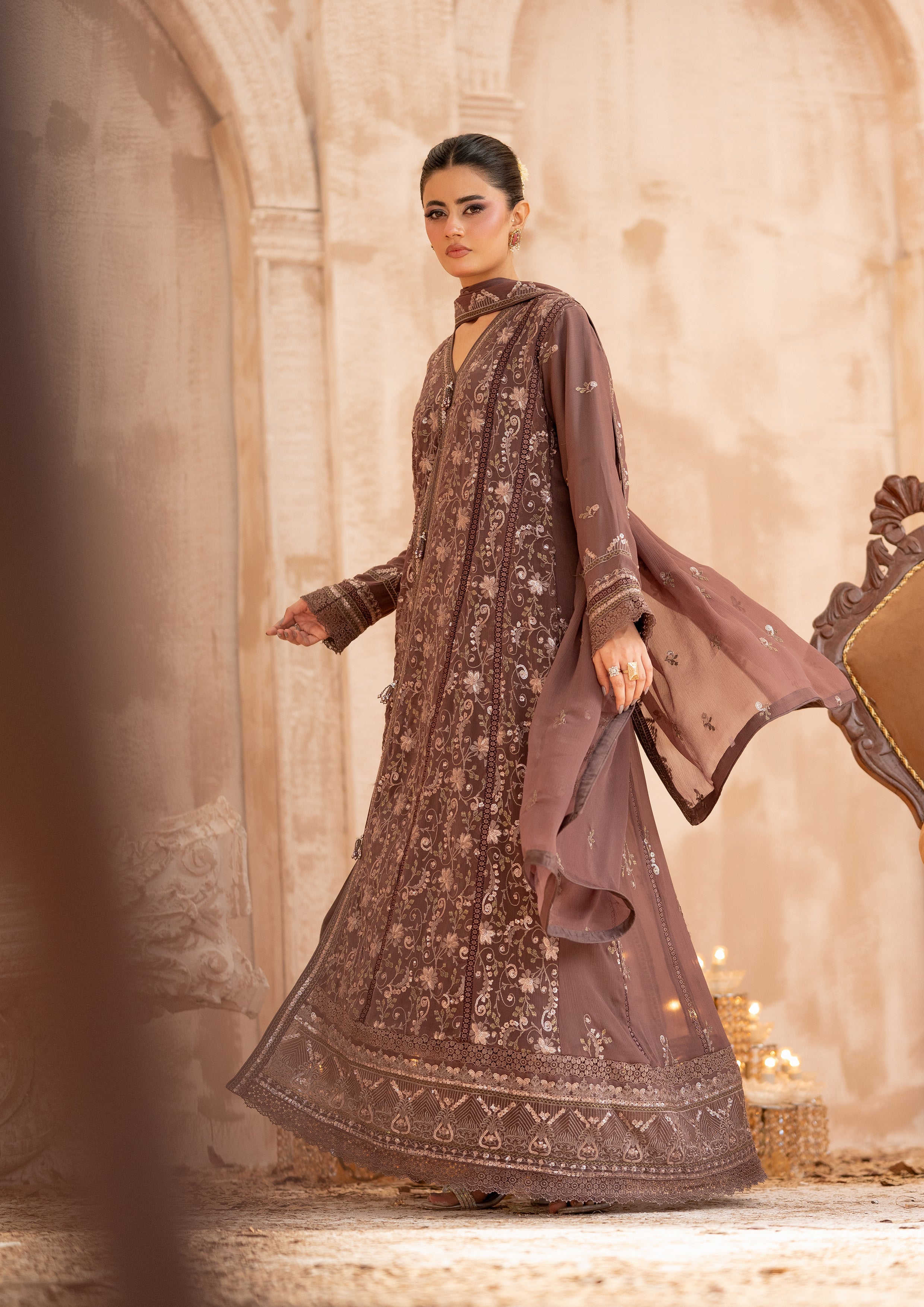 Ghazala BN-1170 - 3 Piece Stitched Fancy Heavy Embroidered - Bint-e-Noor