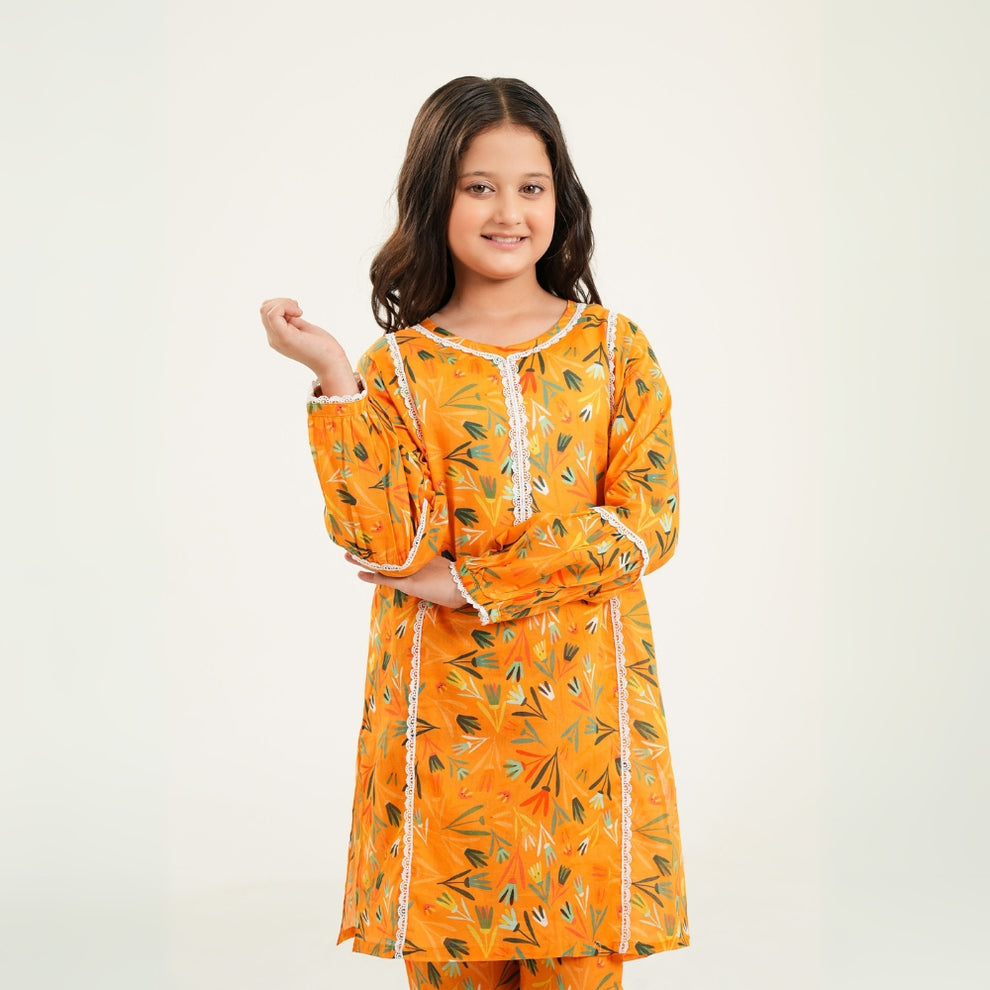 Tangerine –  2PC Lawn - Rangooz