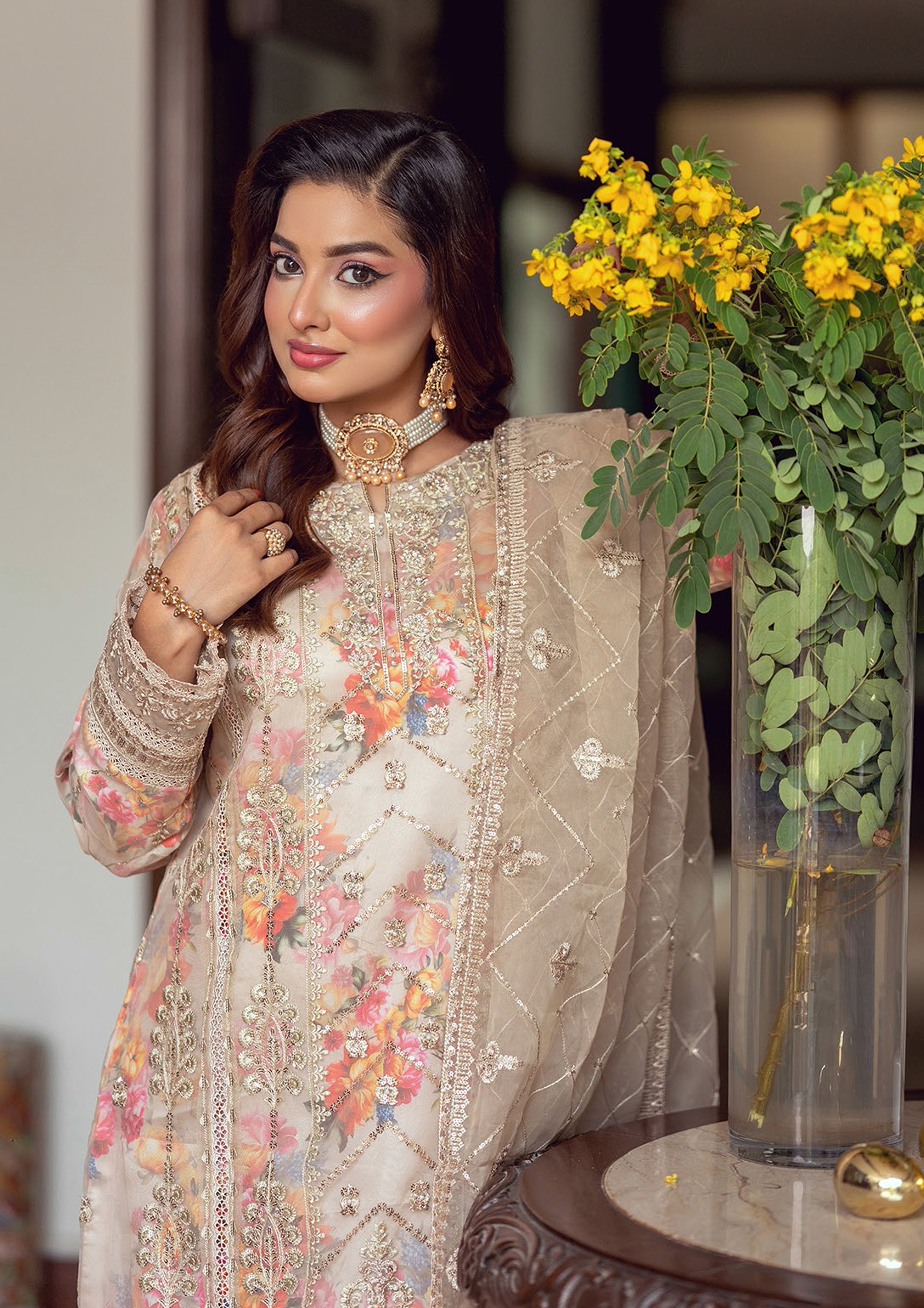 Zoraline BN-1070 - 3 Piece Stitched Fancy Heavy Embroidered - Bint-e-Noor