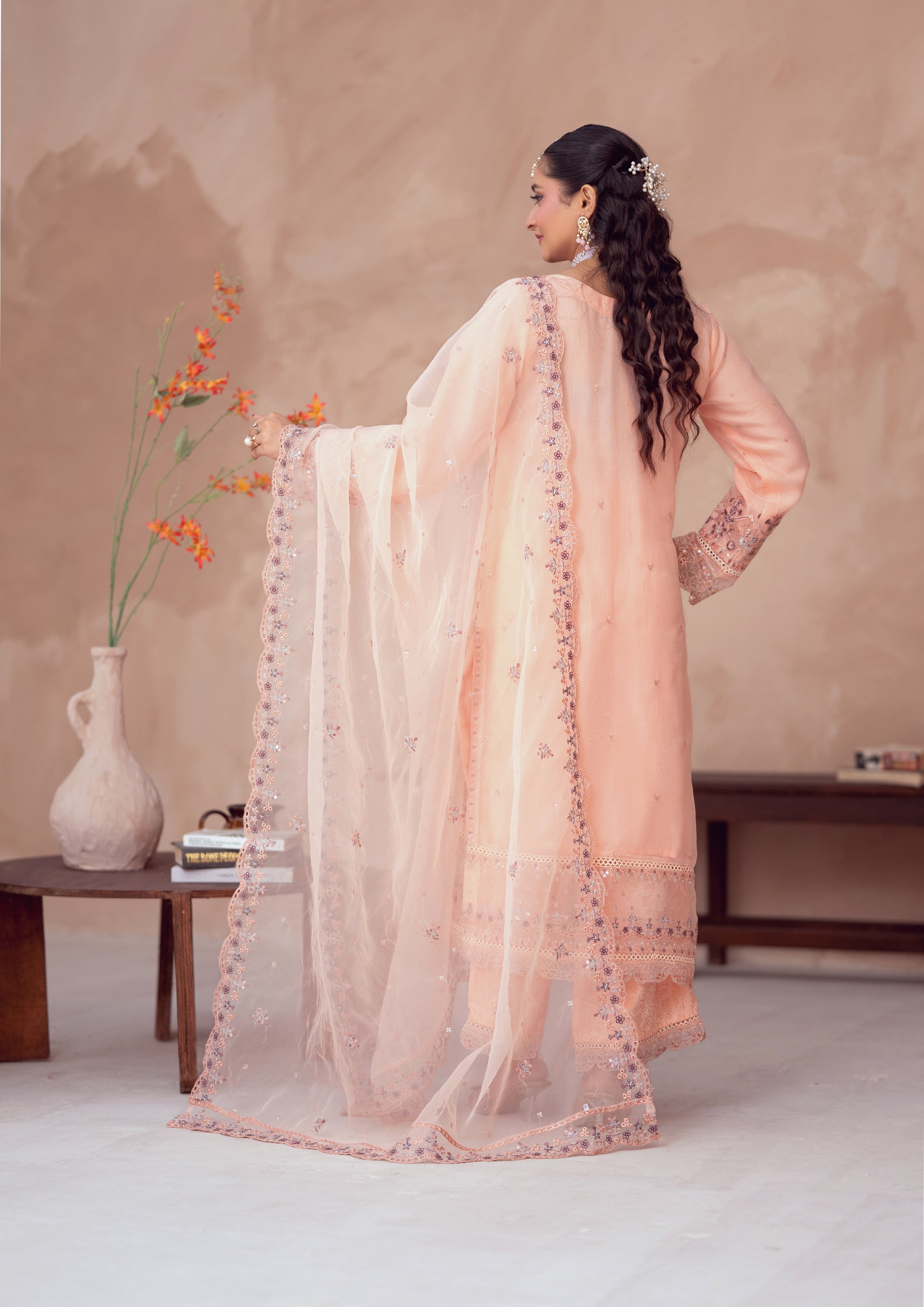 Rafiya BN-1098 - 3 Piece Stitched Fancy Heavy Embroidered - Bint-e-Noor