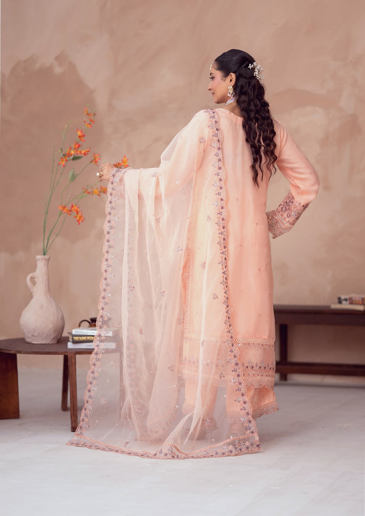 Rafiya BN-1098 - 3 Piece Stitched Fancy Heavy Embroidered - Bint-e-Noor