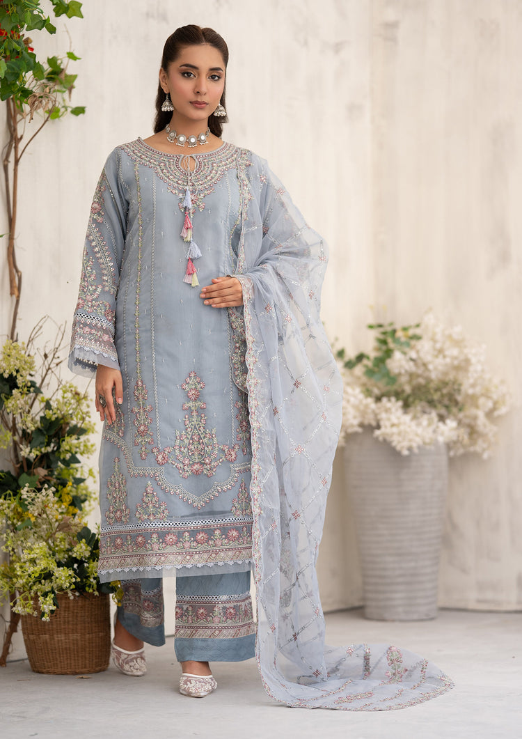 Farhin BN-1088 - 3 Piece Stitched Fancy Heavy Embroidered - Bint-e-Noor