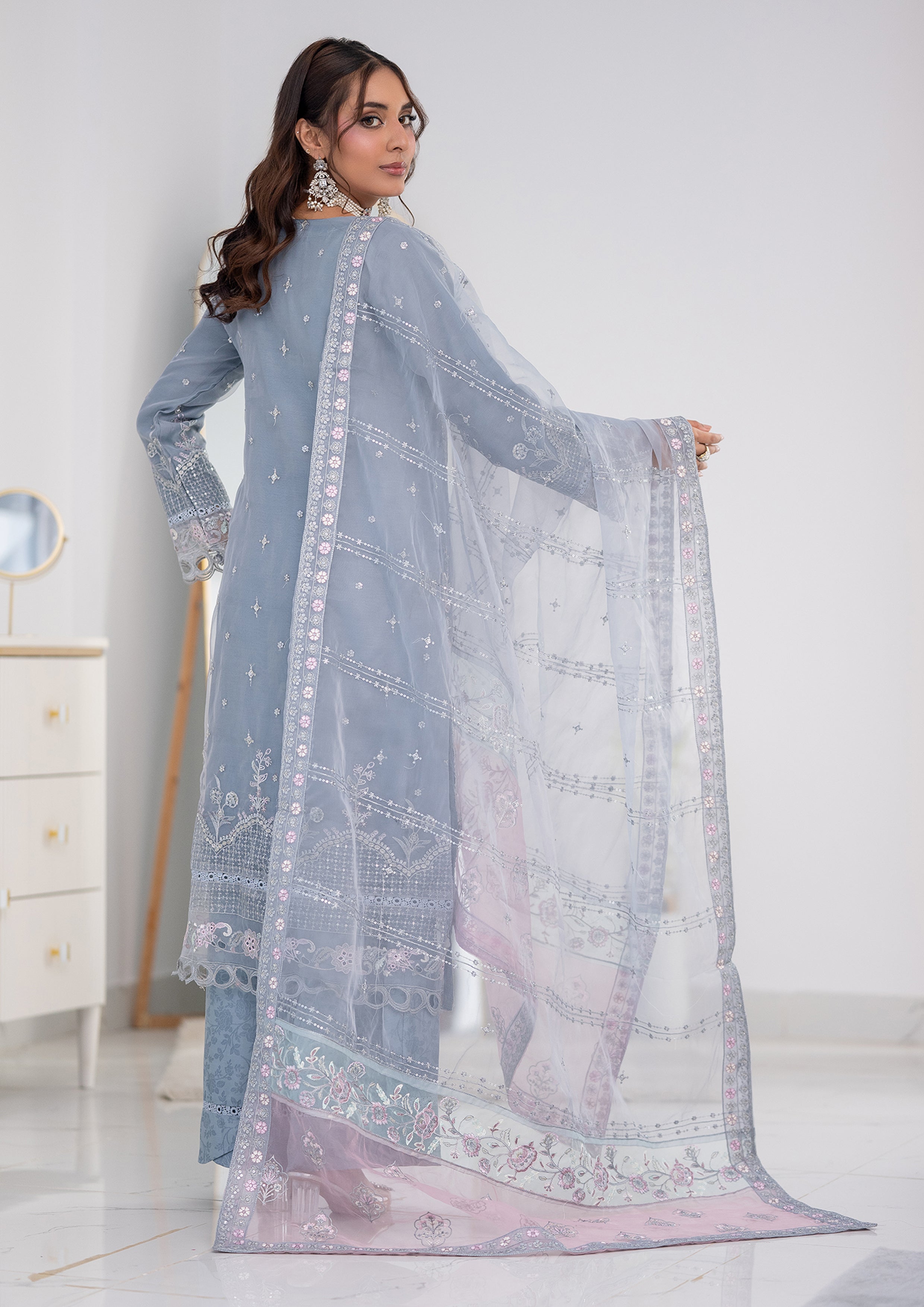 Aishal BN-1130 - 3 Piece Stitched Fancy Heavy Embroidered - Bint-e-Noor