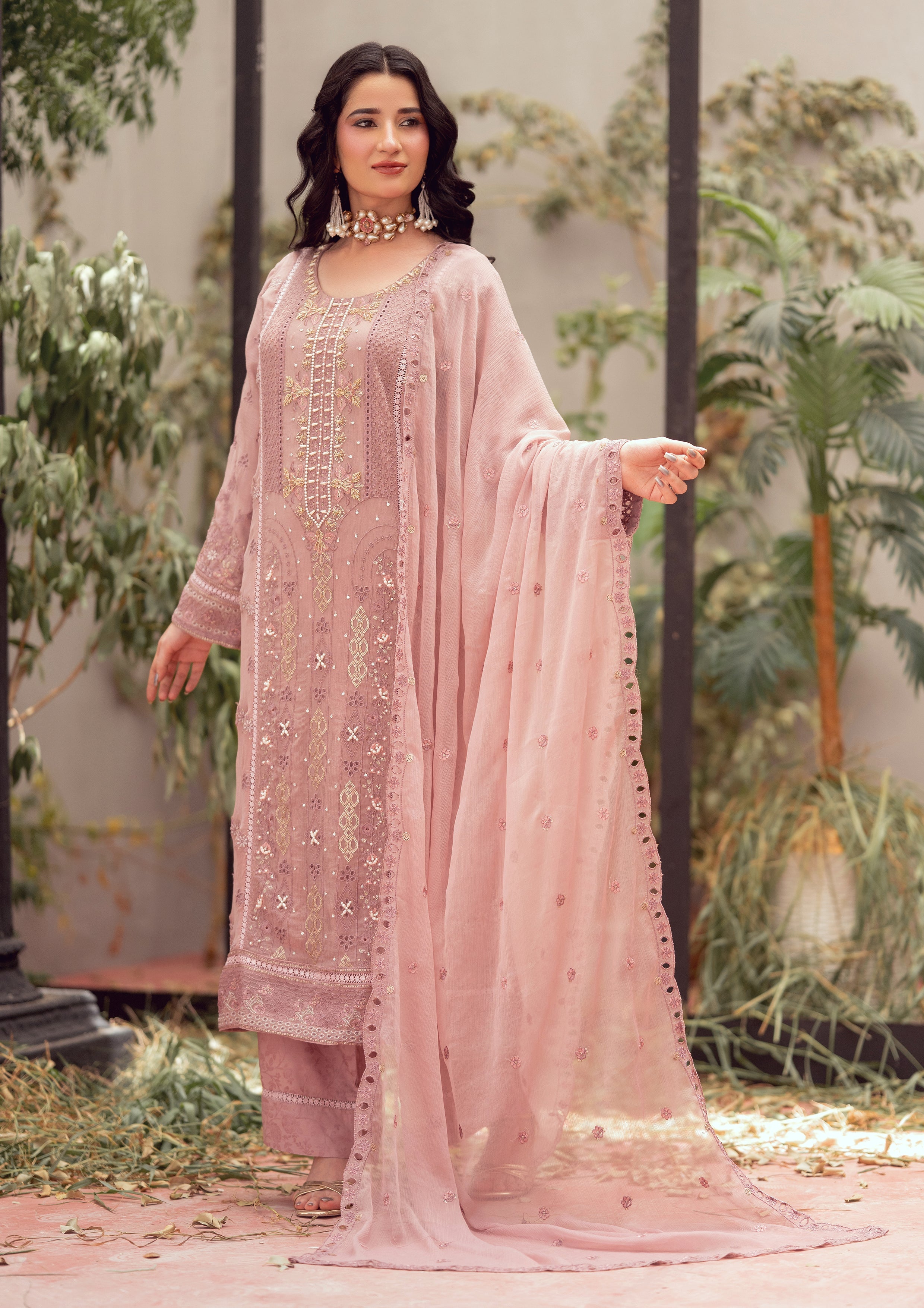 Isbah BN-1144 - 3 Piece Stitched Fancy Heavy Embroidered - Bint-e-Noor