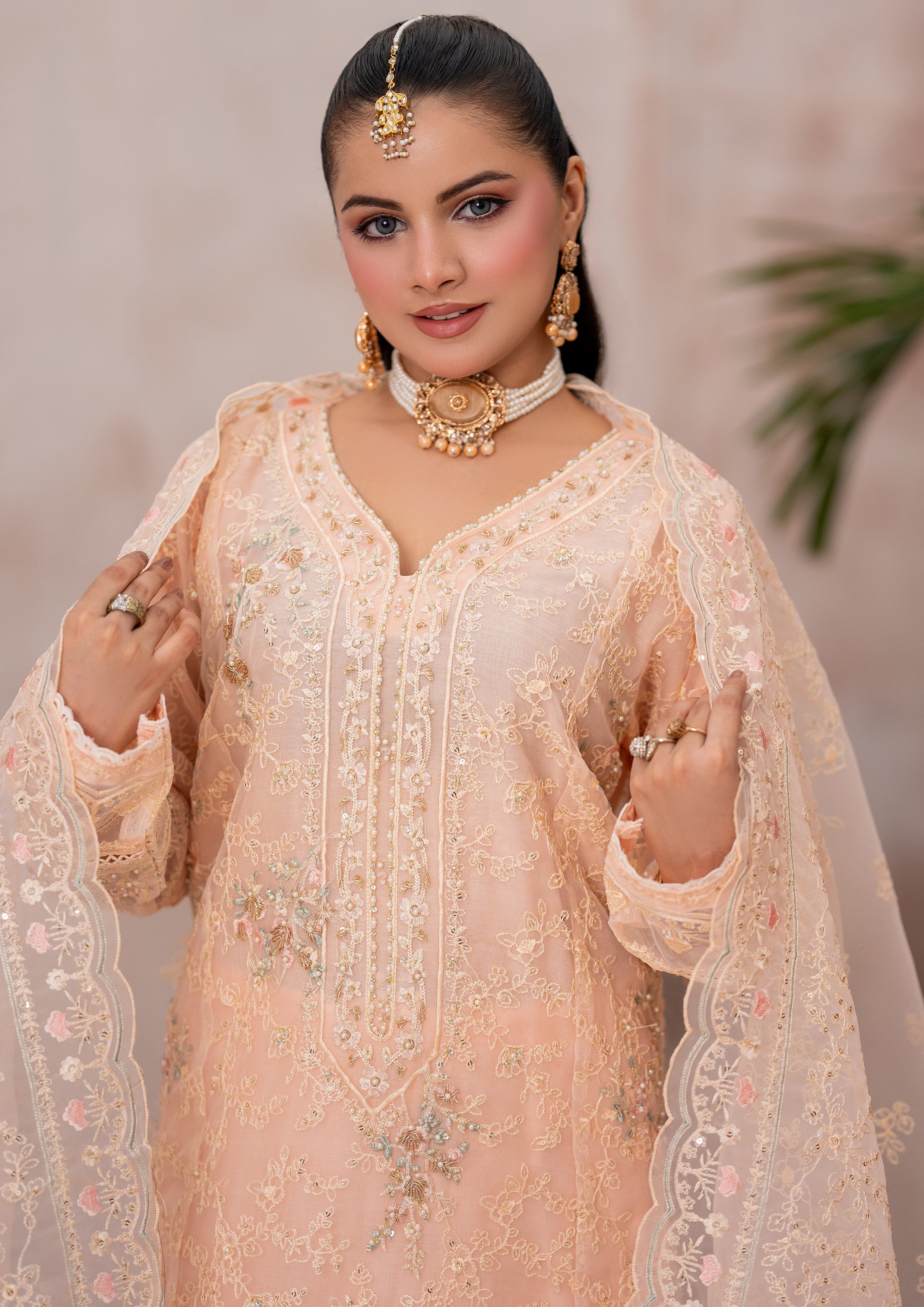 Mayal BN-1112 - 3 Piece Stitched Fancy Heavy Embroidered - Bint-e-Noor