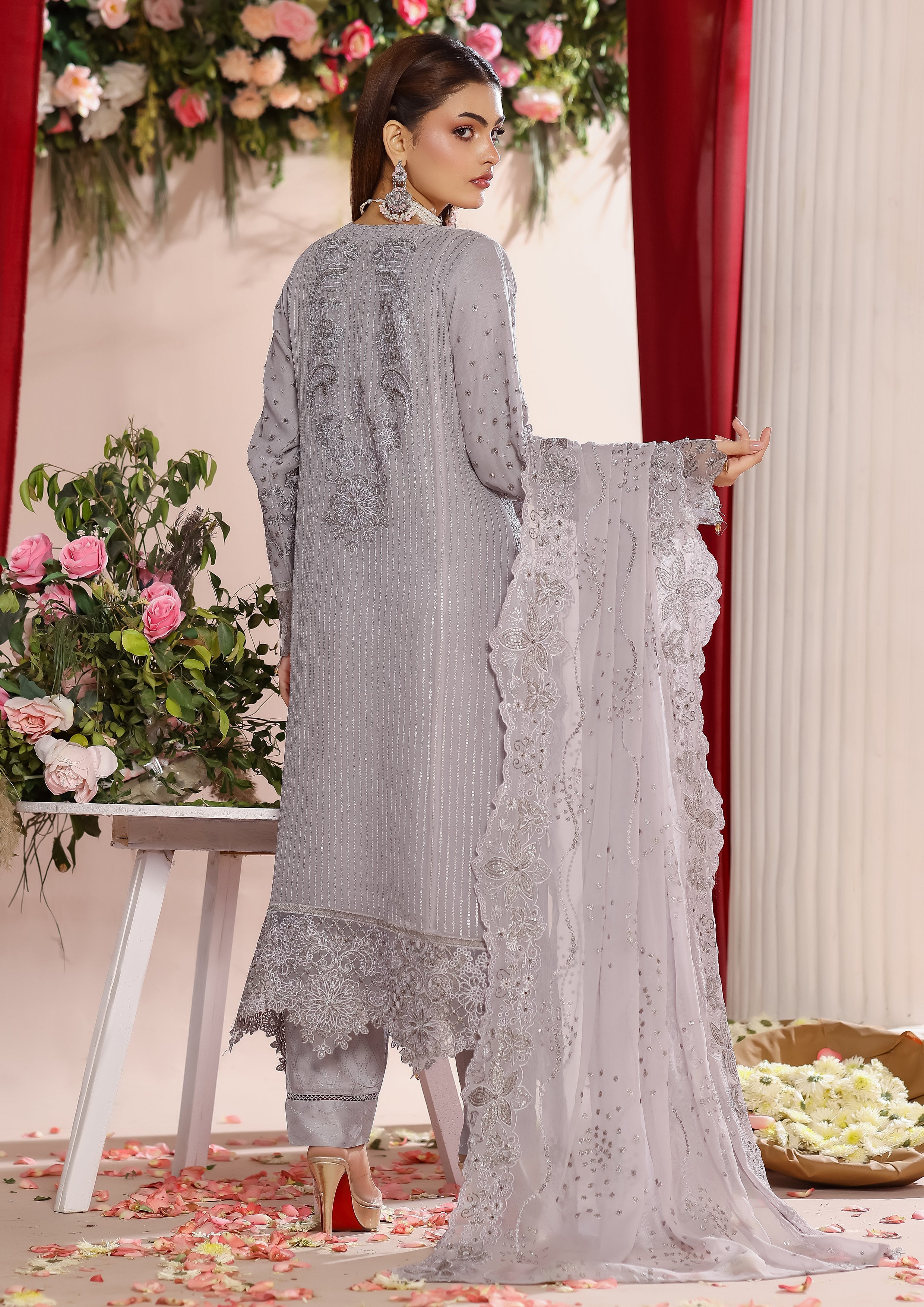 Mizna BN-1031 - 3 Piece Stitched Fancy Heavy Embroidered - Bint-e-Noor