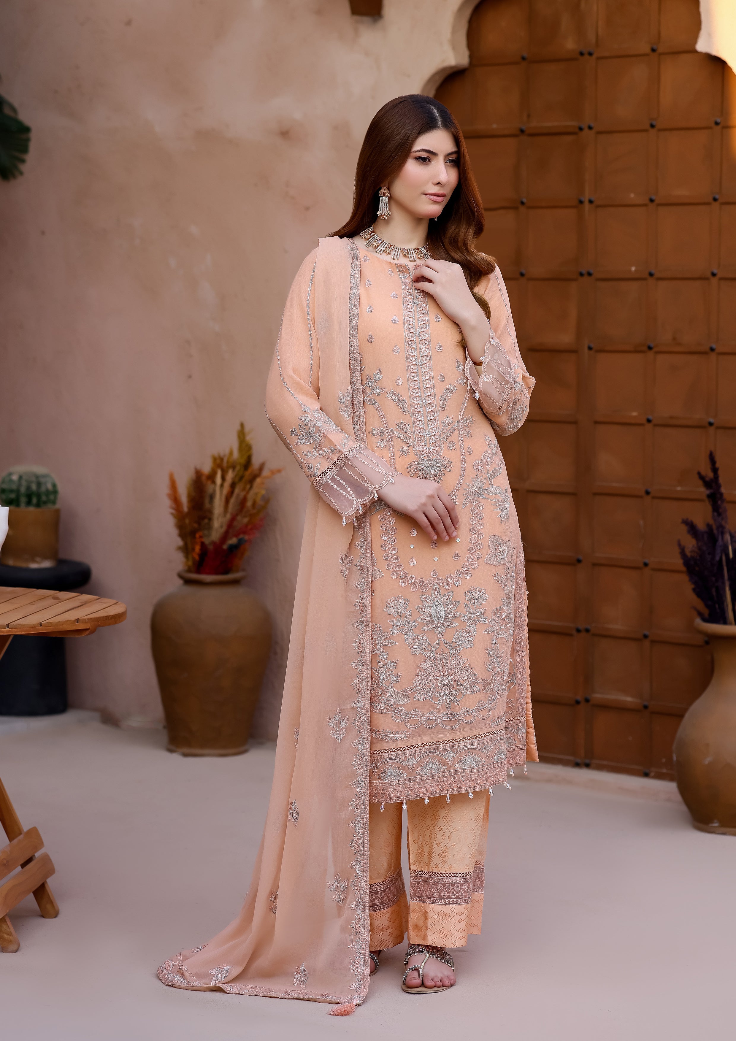 Kaira BN-9989 - 3 Piece Stitched Fancy Heavy Embroidered - Bint-e-Noor